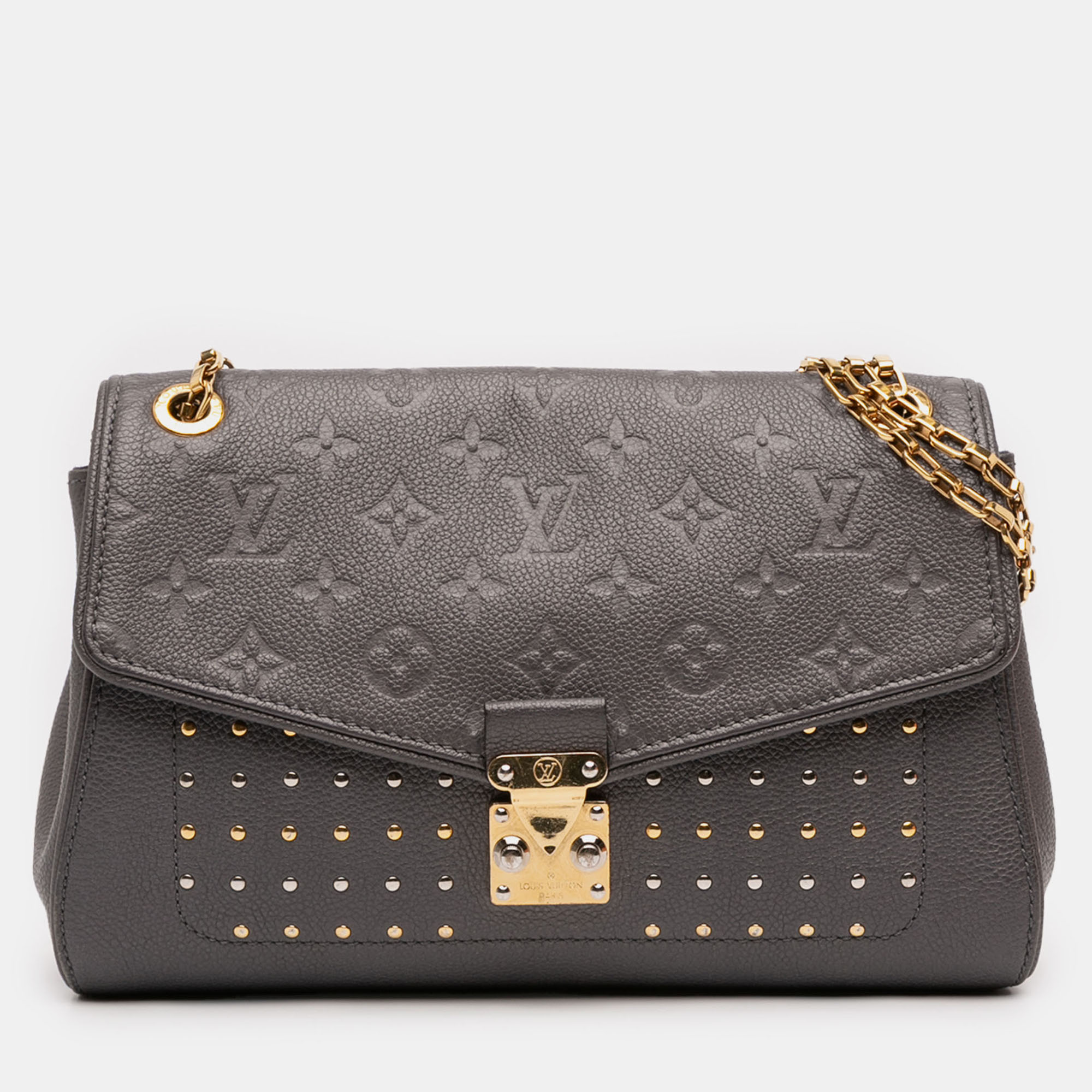 

Louis Vuitton Grey Monogram Empreinte Studded Saint Germain PM