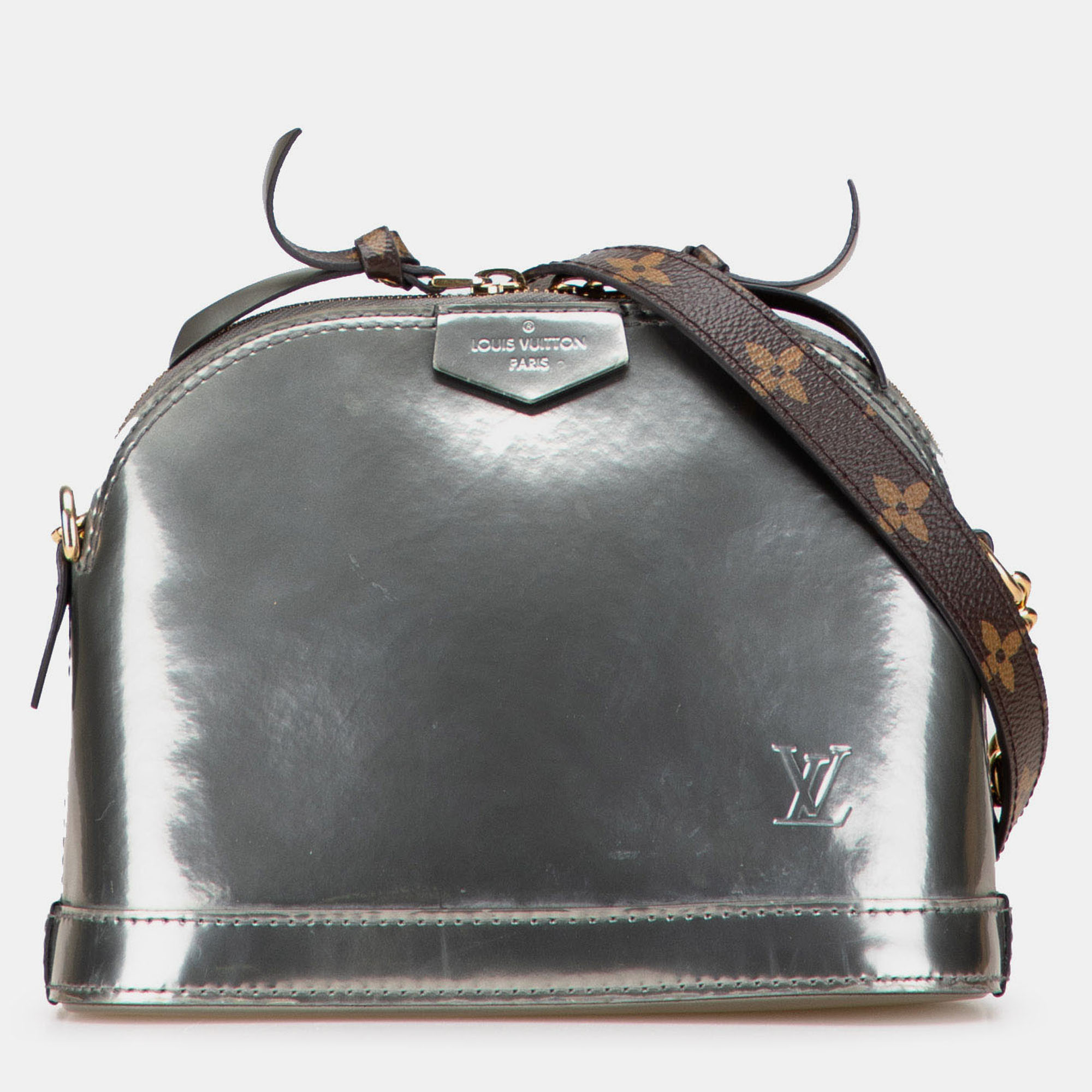 

Louis Vuitton Vernis Miroir Mini Alma, Silver
