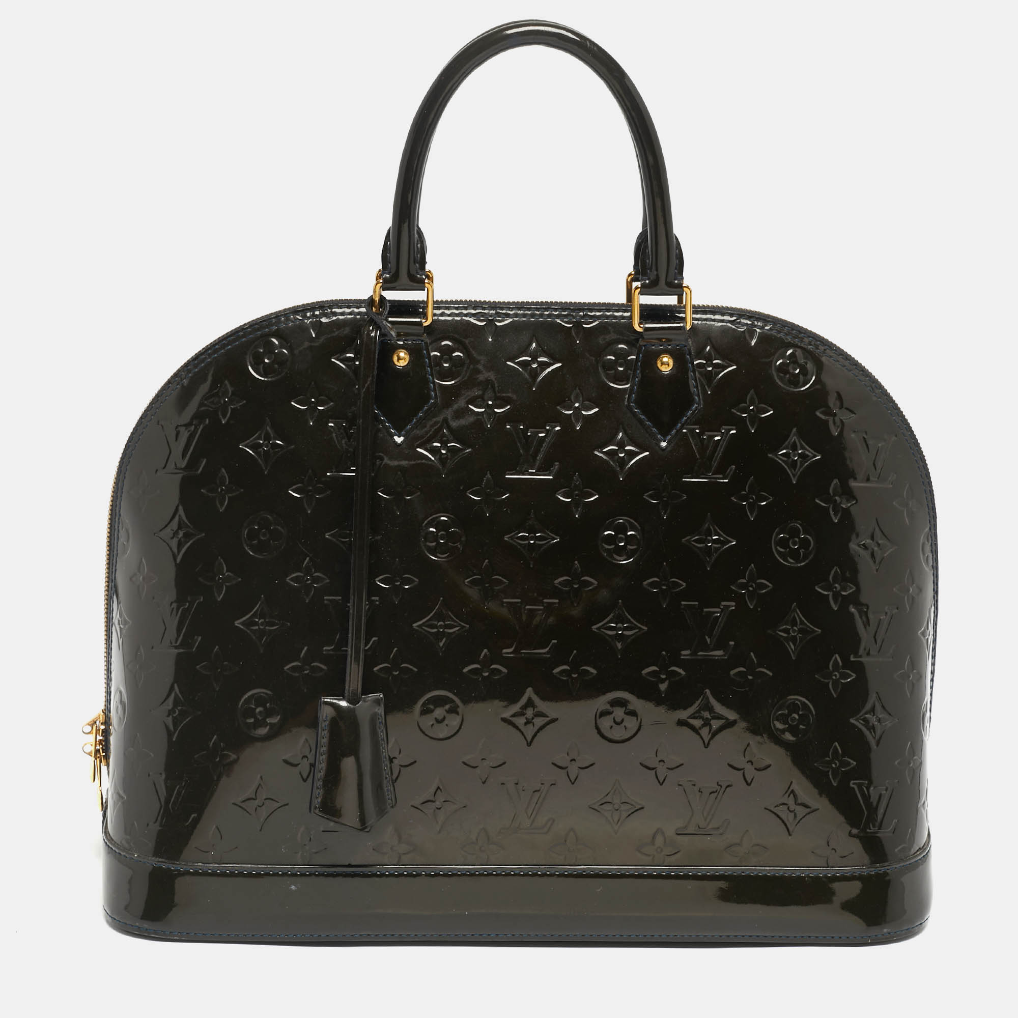 

Louis Vuitton Vert Bronze Monogram Vernis Alma GM Bag, Green