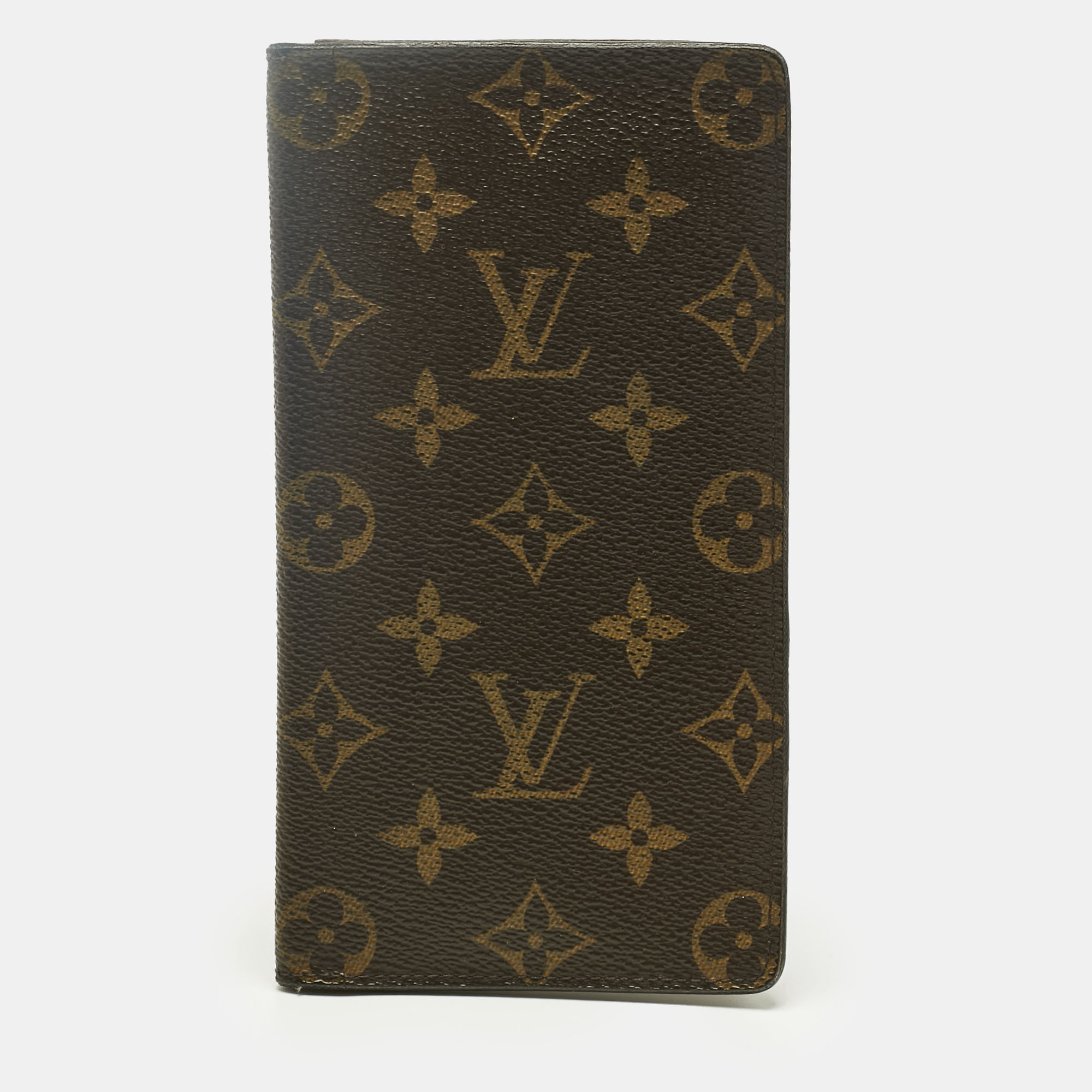 Pre-owned Louis Vuitton Monogram Canvas Cult Long Wallet In Brown