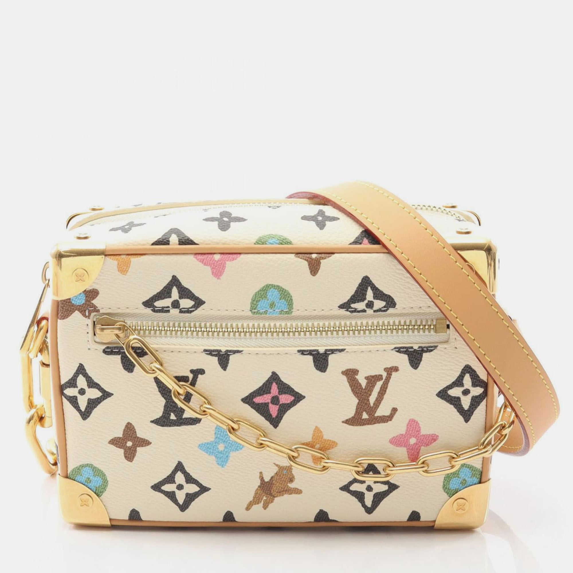 

Louis Vuitton Mini Soft Trunk Beige Monogram Canvas and Leather Shoulder Bag