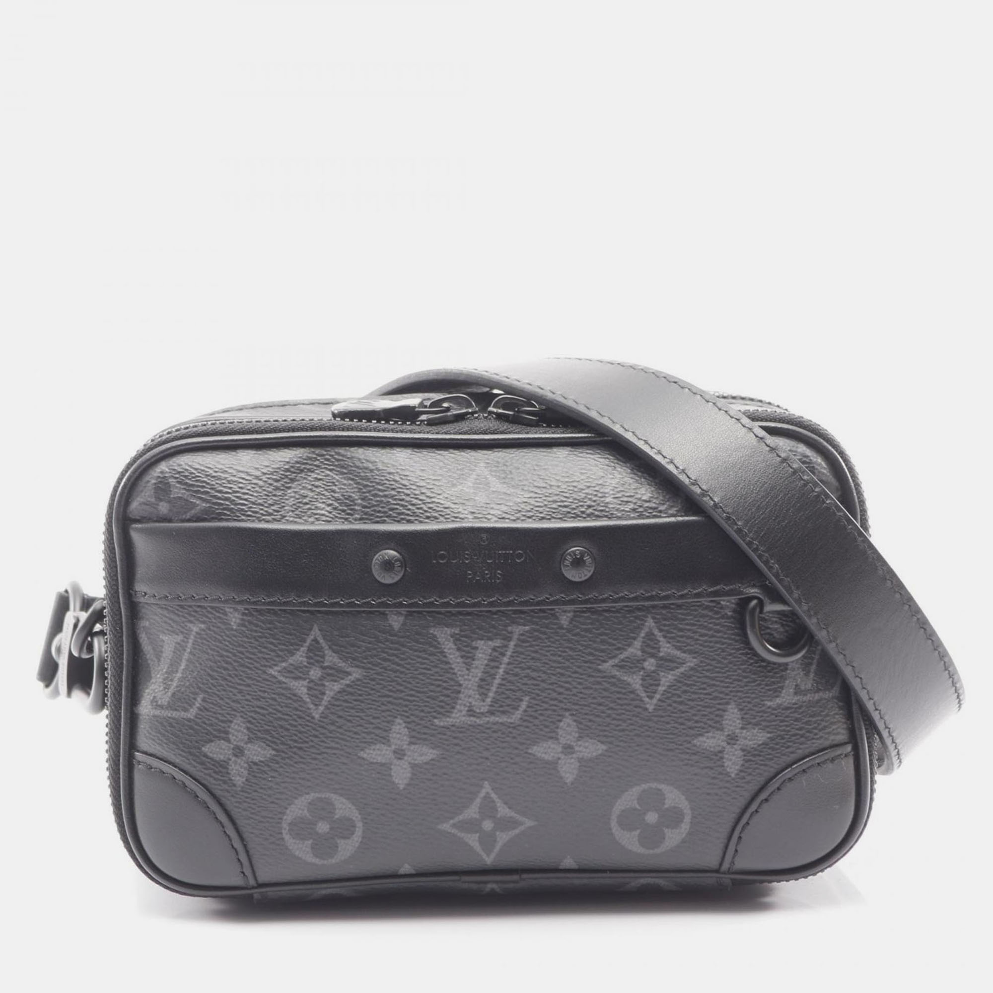 

Louis Vuitton Alpha Wearable Wallet Monogram Eclipse Shoulder Bag, Black