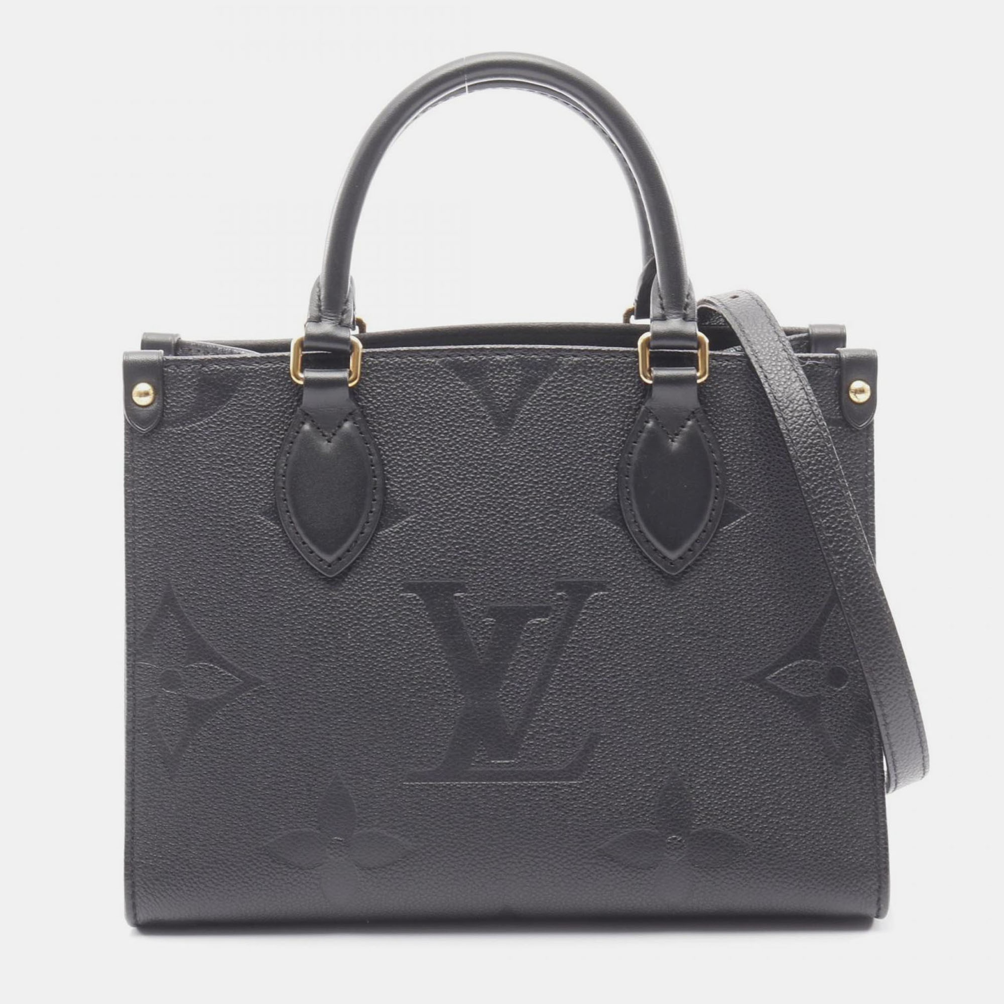 

Louis Vuitton On The Go PM Black Empriente Leather Tote Bag