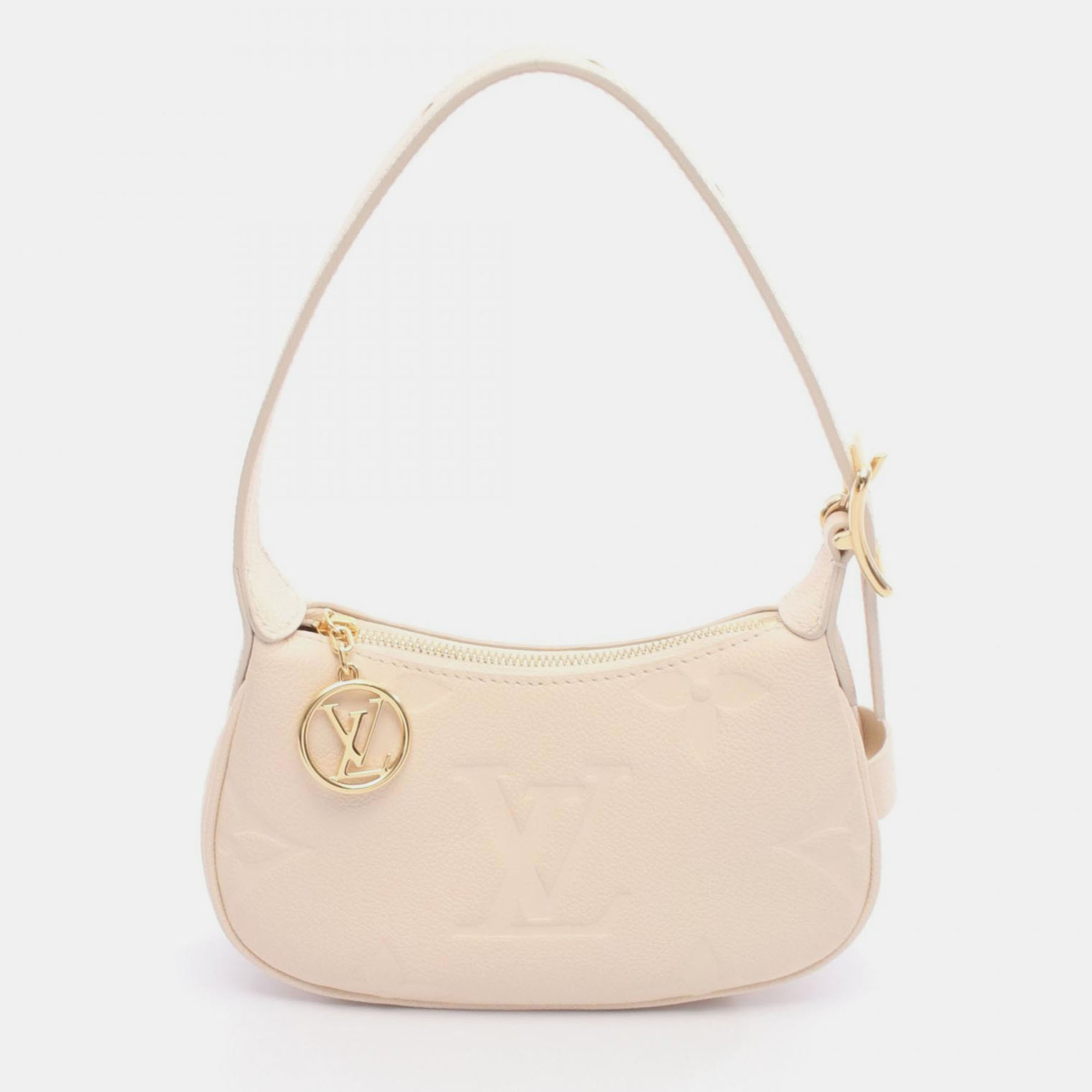 

Louis Vuitton Moon Creme Monogram Empreinte Leather Hobo Bag, Beige
