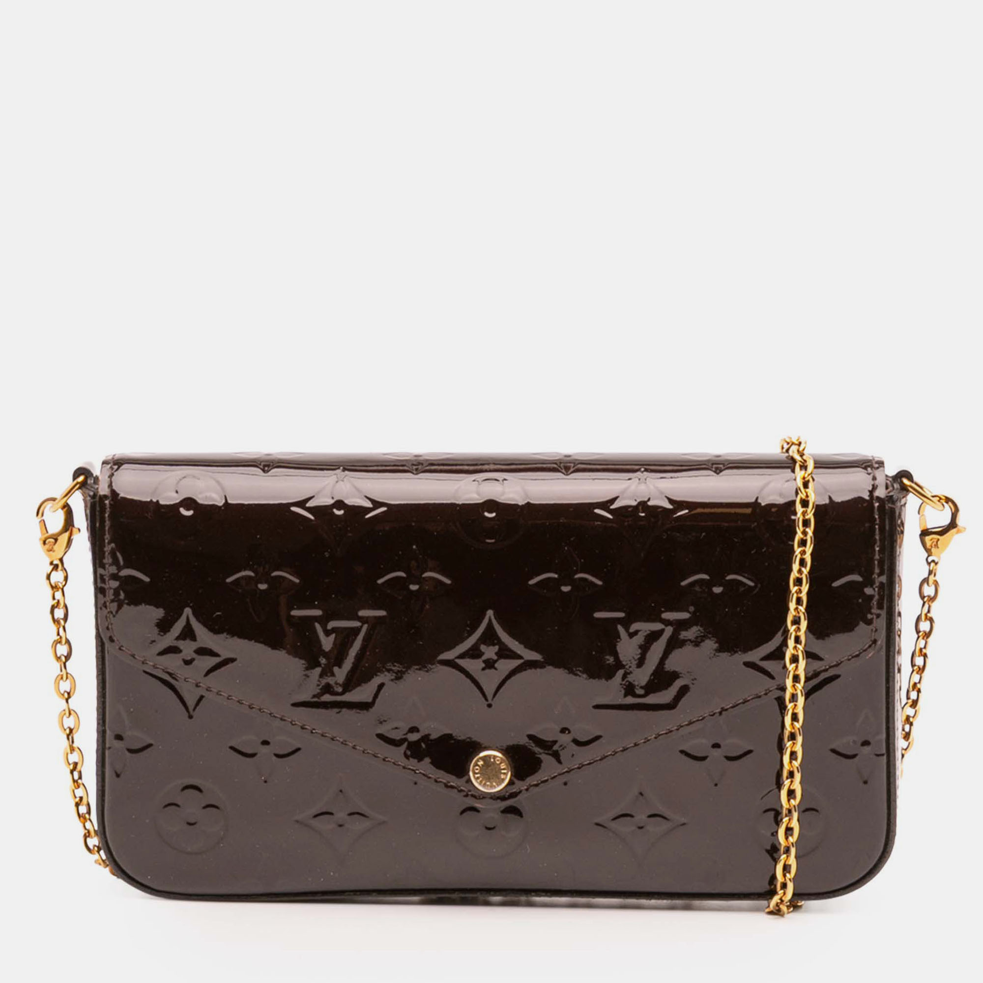 

Louis Vuitton Purple Monogram Vernis Pochette Felicie