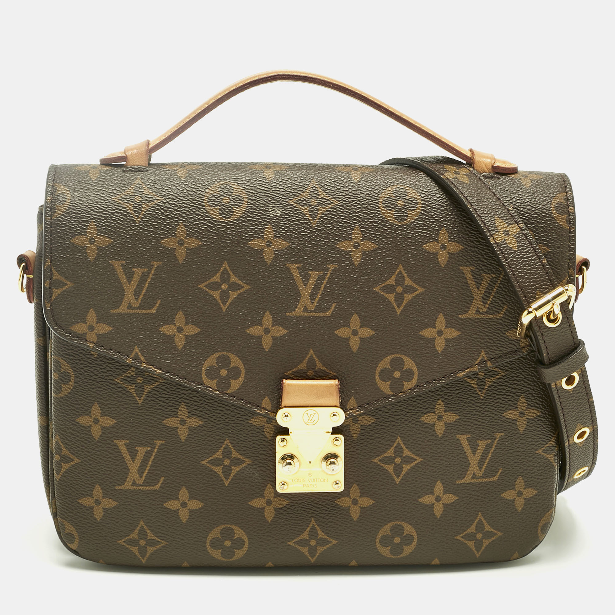 

Louis Vuitton Monogram Canvas Pochette Metis Bag, Brown
