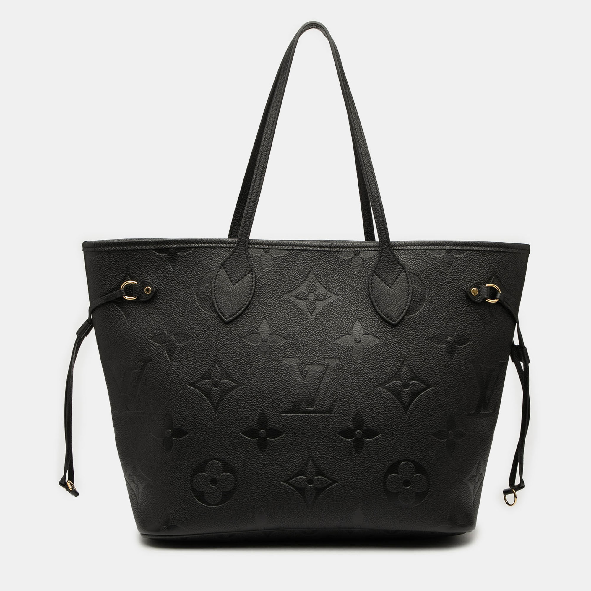 

Louis Vuitton Monogram Giant Empreinte Neverfull MM Tote Bag, Black