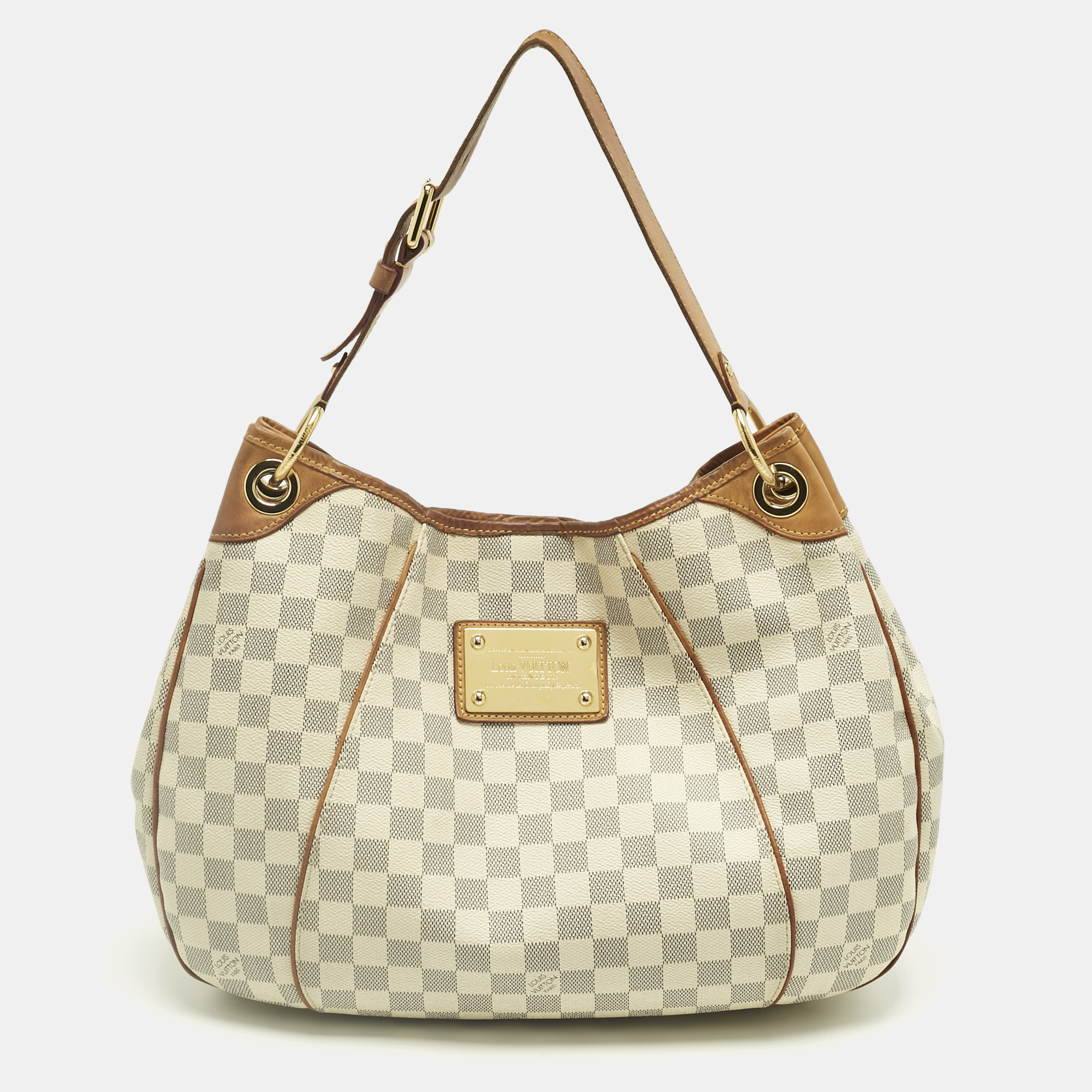 

Louis Vuitton Damier Azur Canvas Galliera PM Bag, Grey