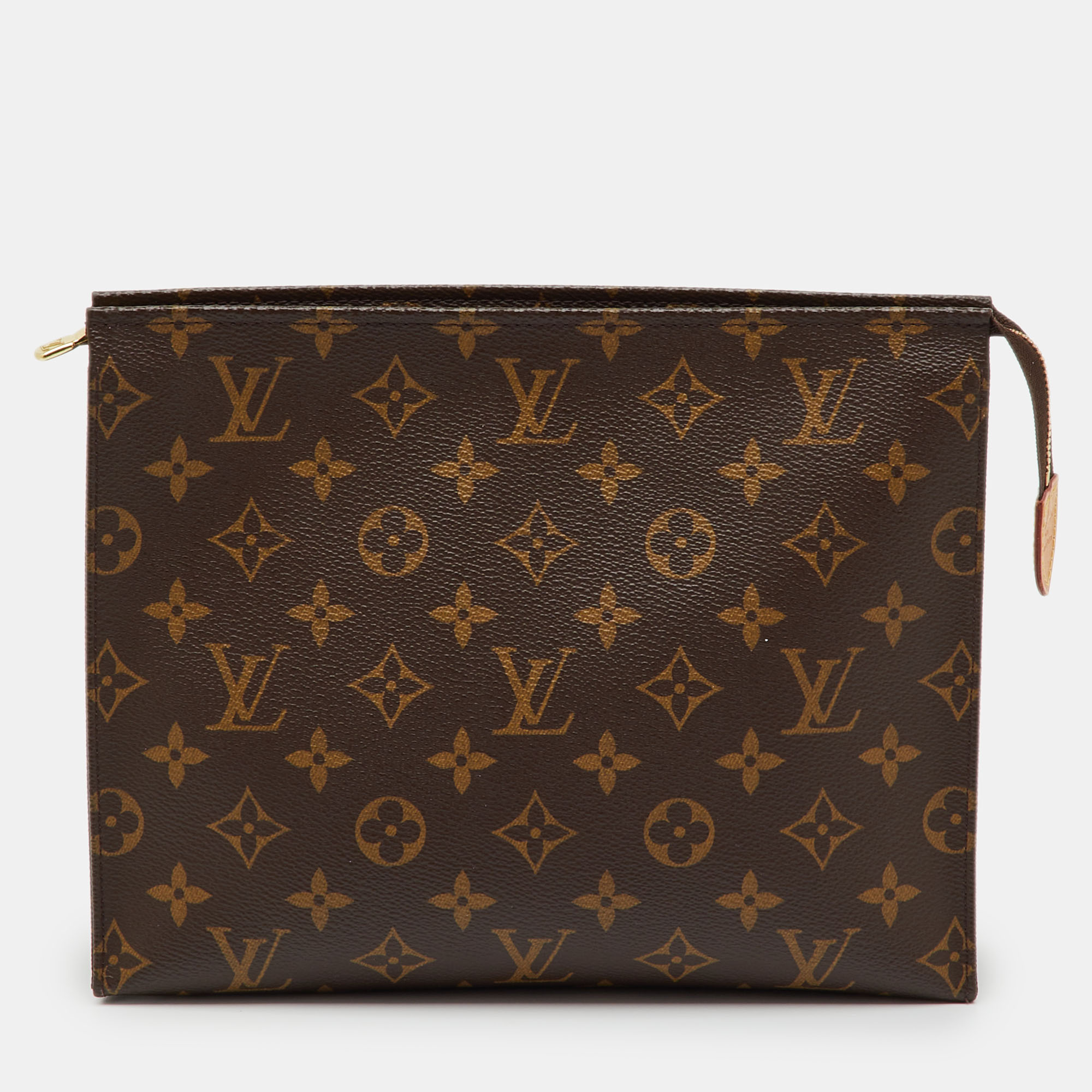 Pre-owned Louis Vuitton Monogram Canvas Toiletry Pouch In Brown