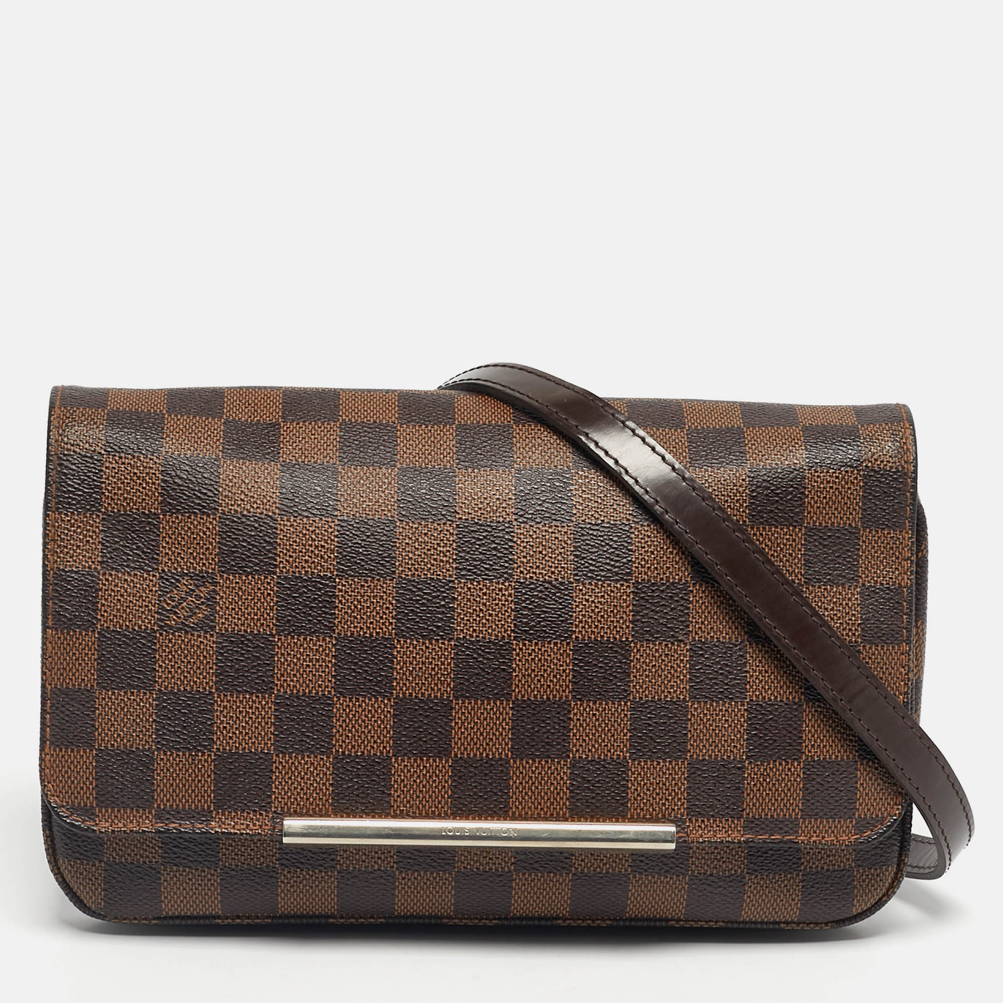 

Louis Vuitton Damier Ebene Canvas Hoxton PM Bag, Brown