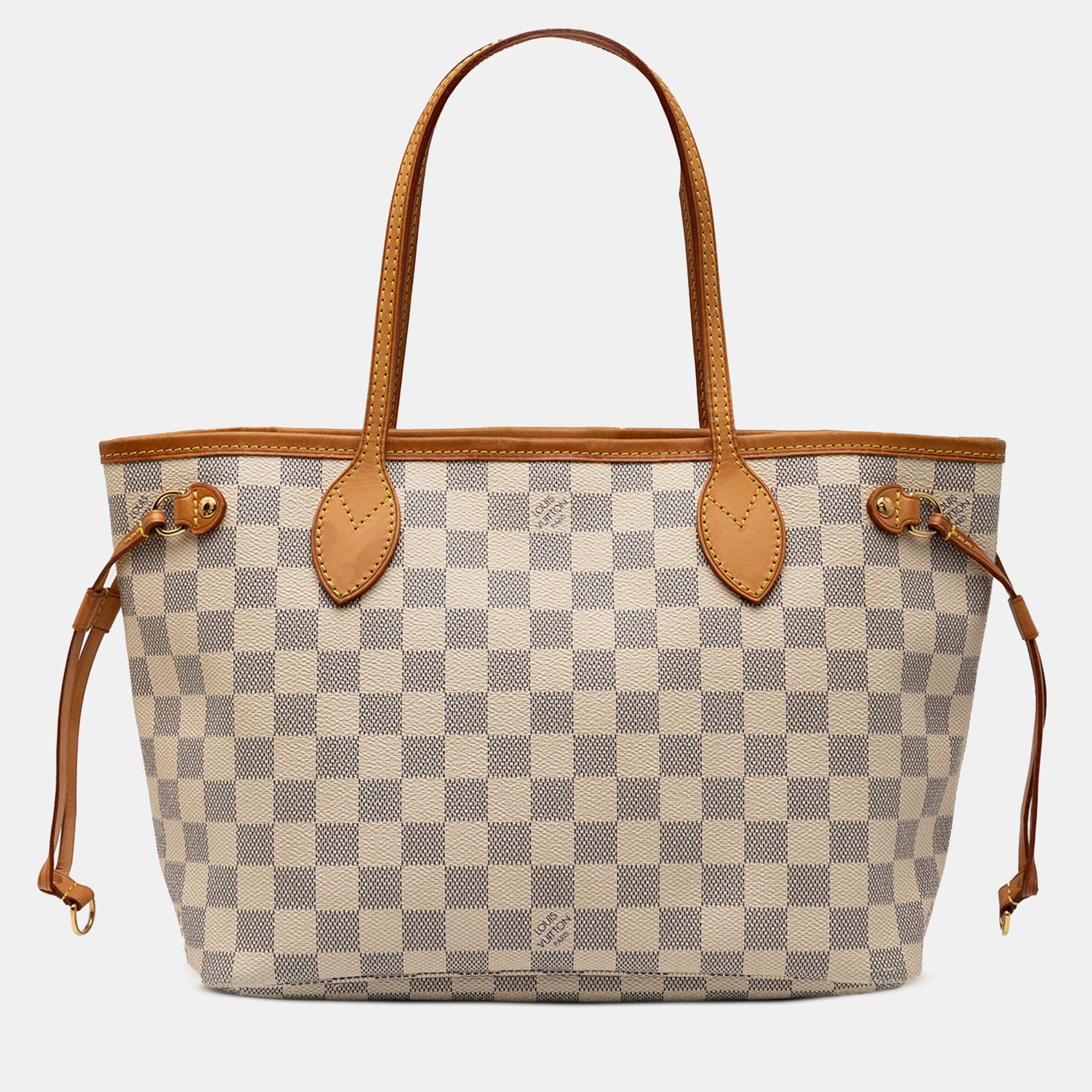 

Louis Vuitton Neverfull PM Damier Azur Canvas Tote Bag, White