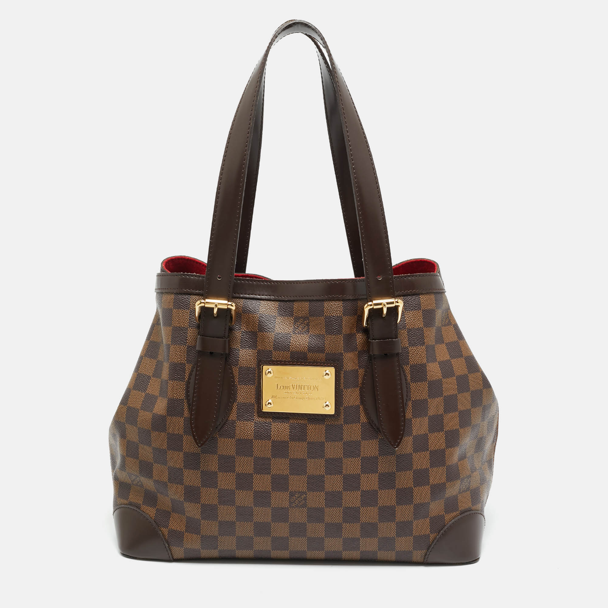 

Louis Vuitton Damier Ebene Canvas Hampstead MM Bag, Brown