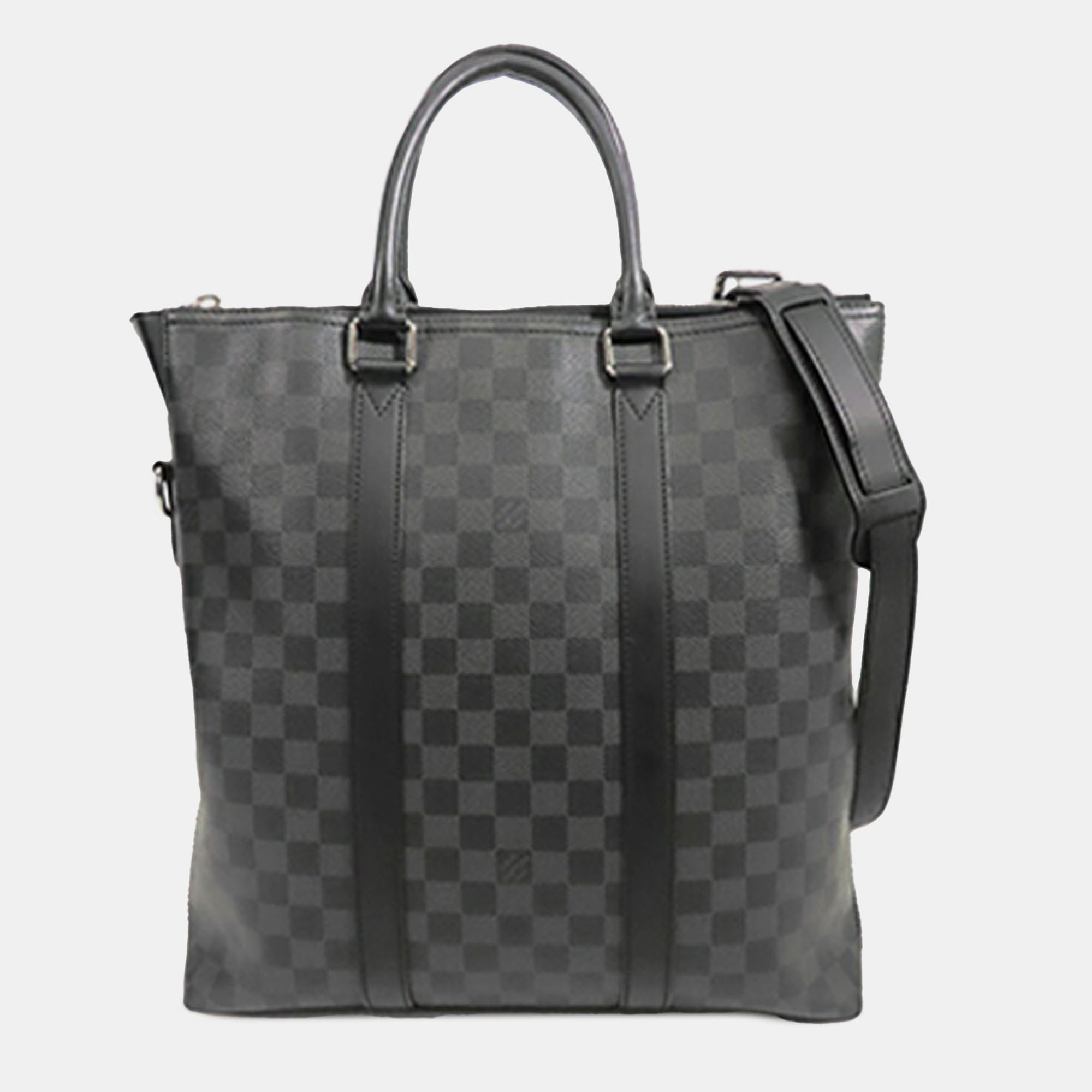 

Louis Vuitton Anton Grey Damier Graphite Canvas Tote Bag, Black