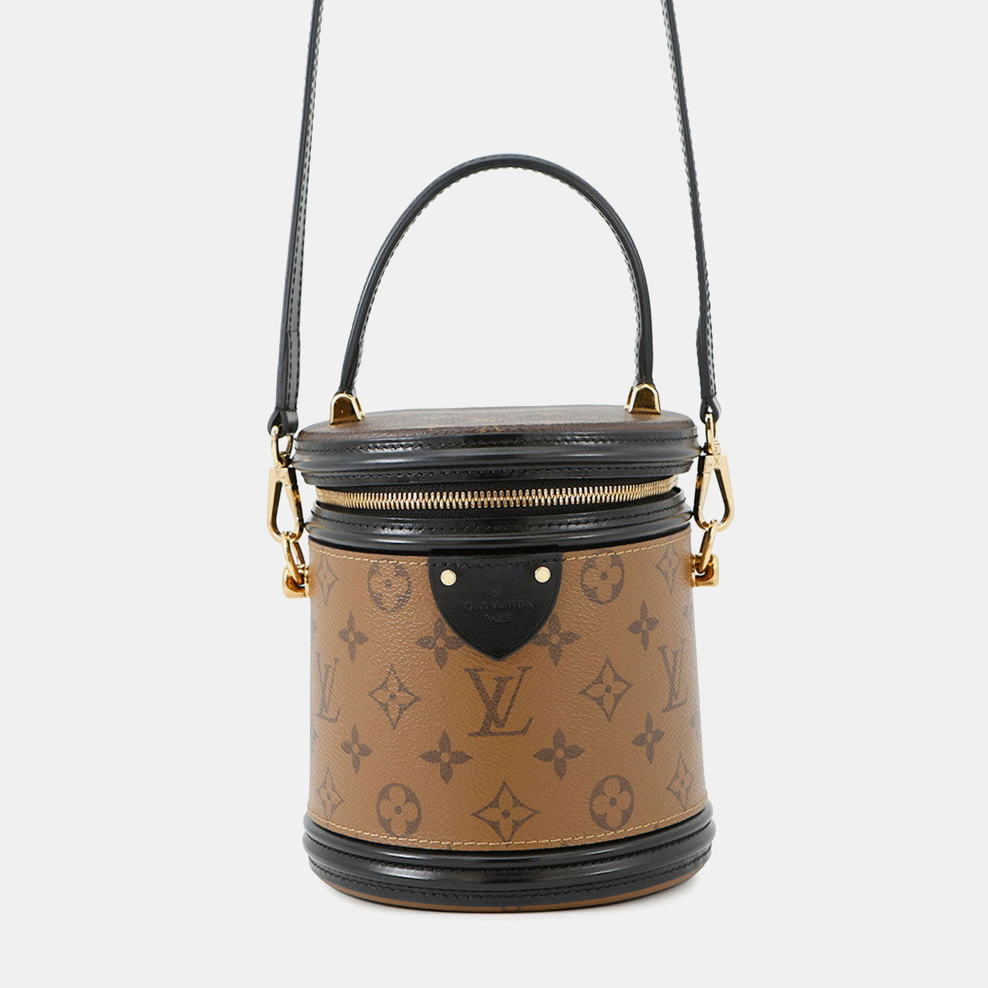 

Louis Vuitton Cannes Black Monogram Reverse Canvas Top Handle Bag