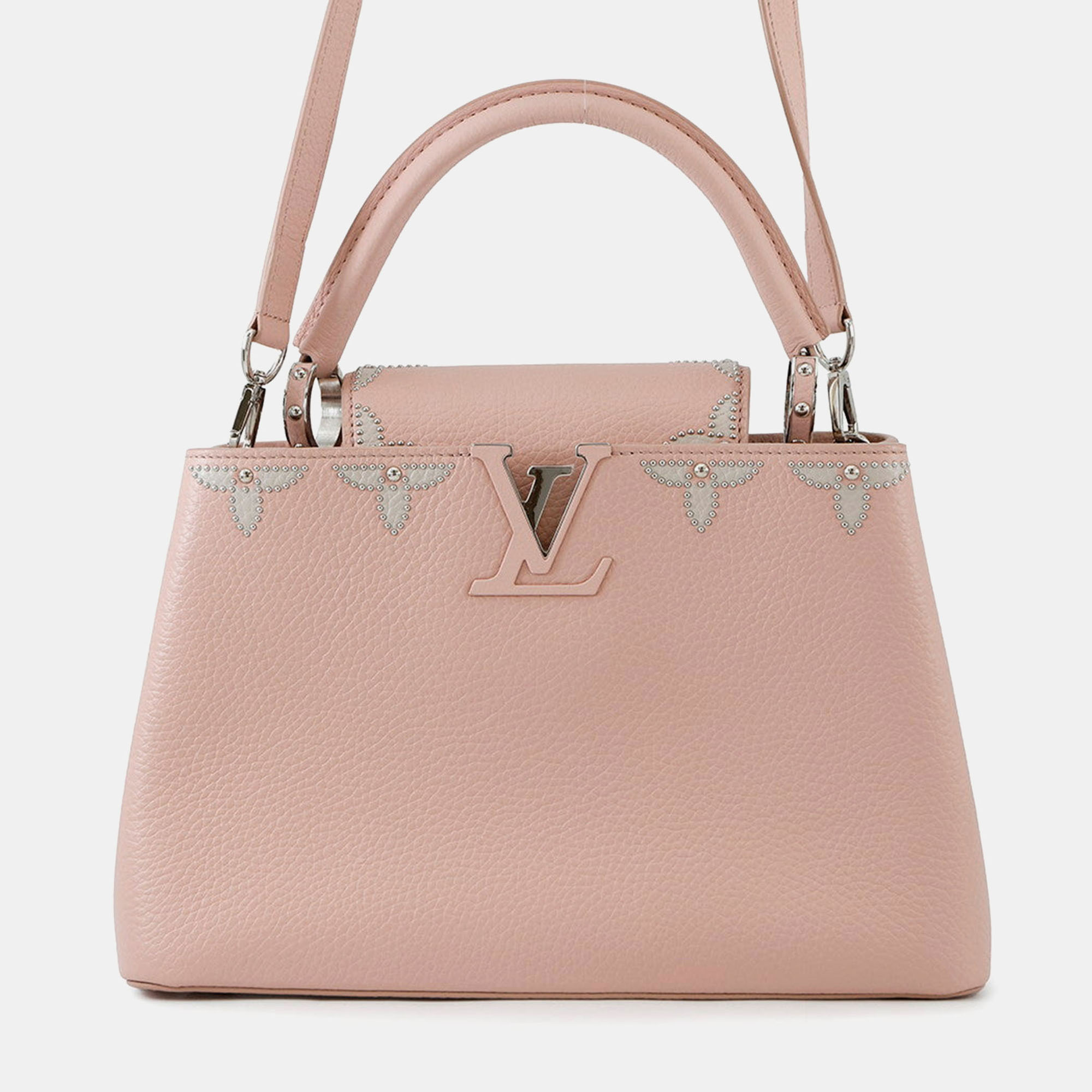 

Louis Vuitton Capucines PM Pink Taurillon Leather Top Handle Bag