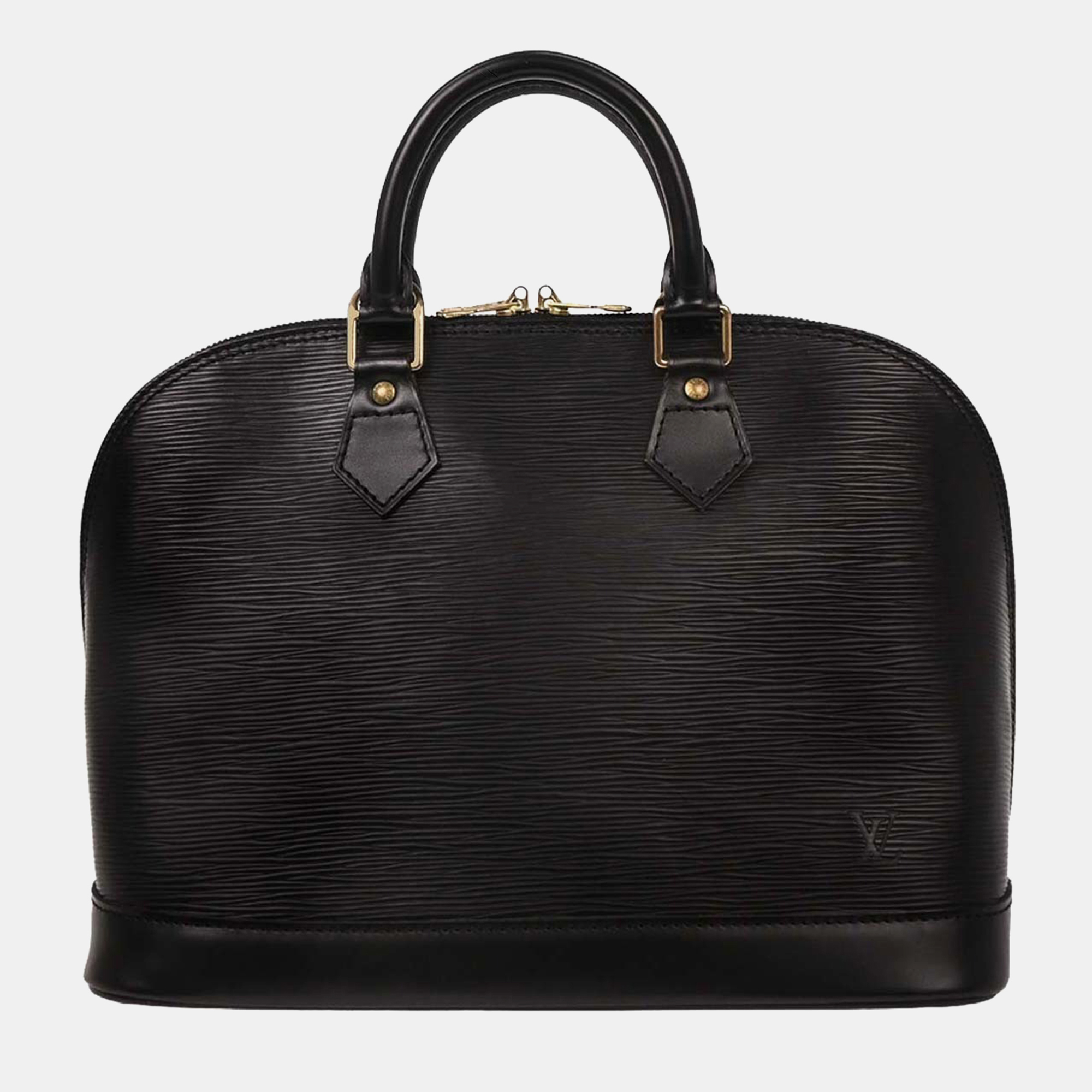 

Louis Vuitton Alma Black Epi Leather Top Handle Bag