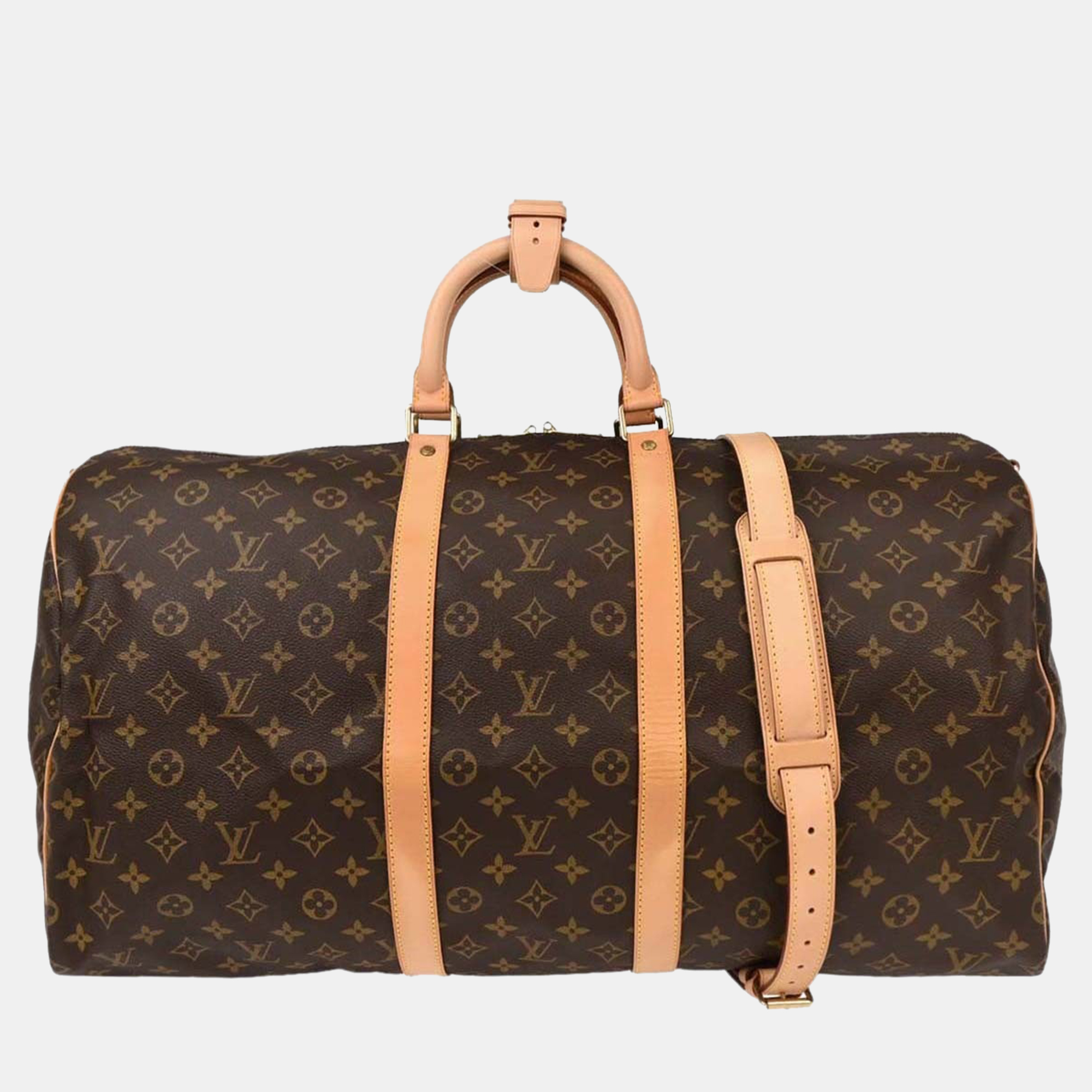 

Louis Vuitton Monogram Keepall Bandouliere 55 Duffle Bag, Brown