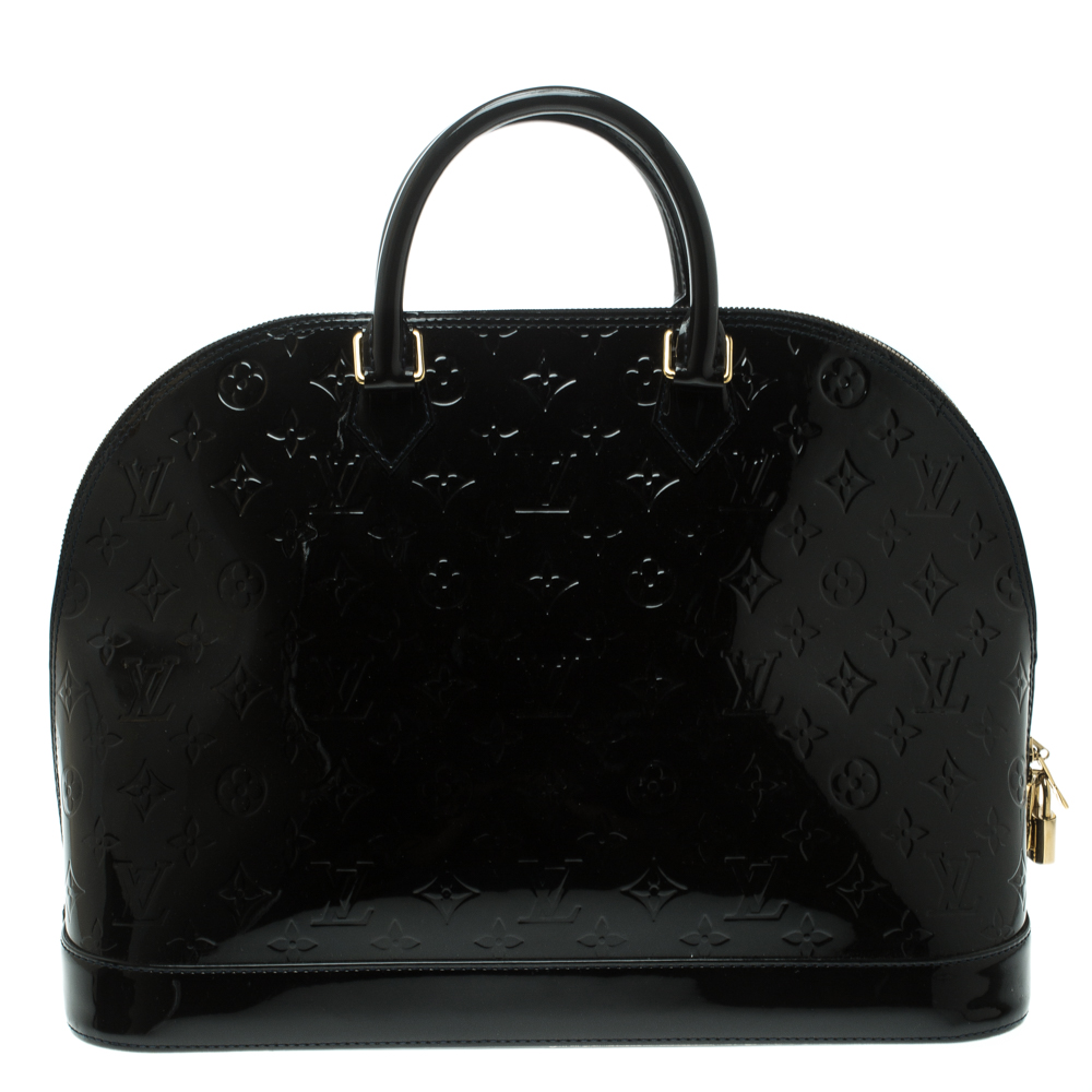 Louis Vuitton Black Monogram Vernis Alma GM Bag Louis Vuitton | TLC