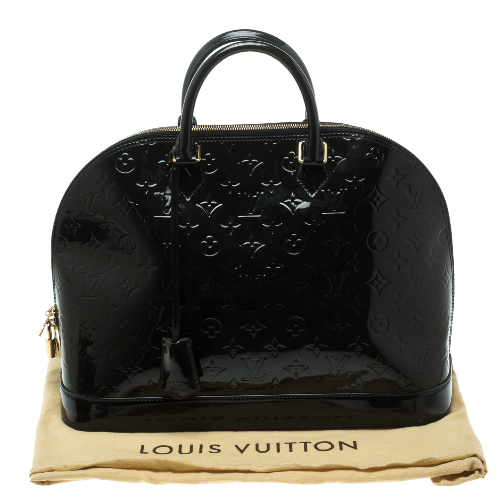 Louis Vuitton Vernis Alma Gm Black | IQS Executive