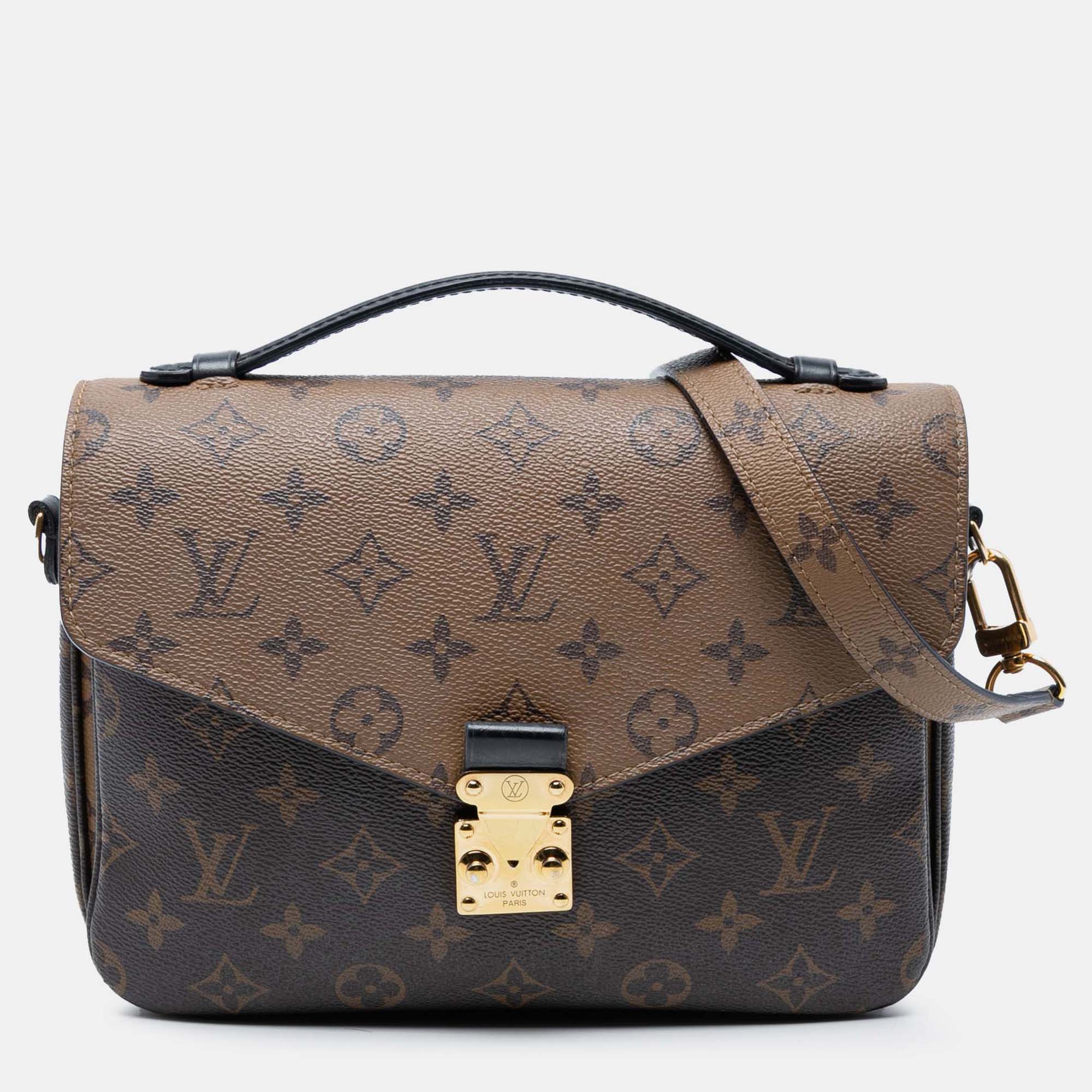 

Louis Vuitton Brown Monogram Reverse Pochette Metis