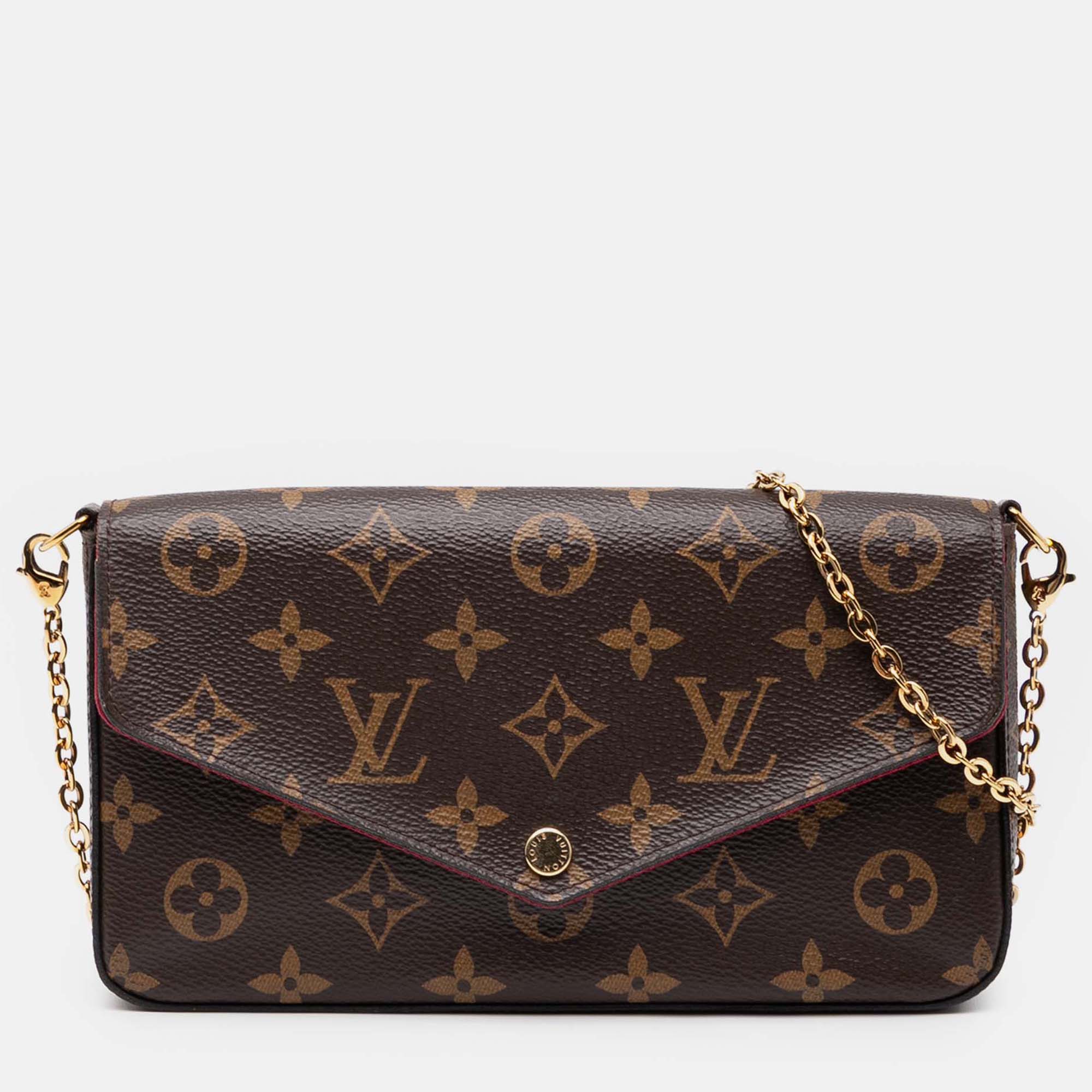 

Louis Vuitton Brown Monogram Pochette Felicie