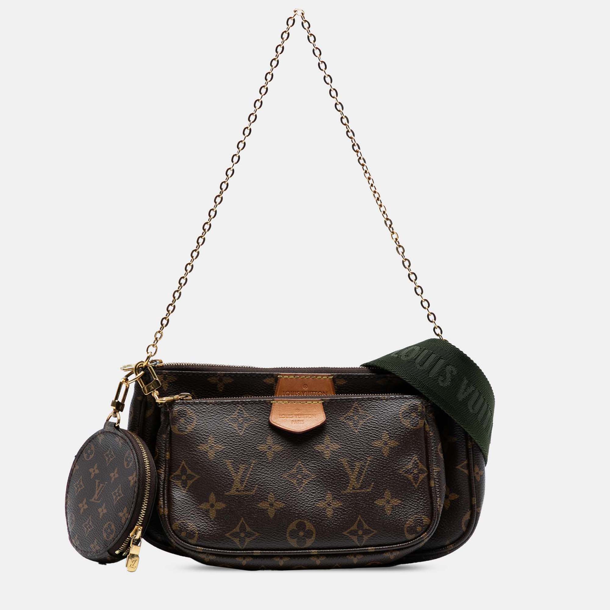 

Louis Vuitton Multi Pochette Accessoires Monogram Canvas Crossbody Bag, Brown