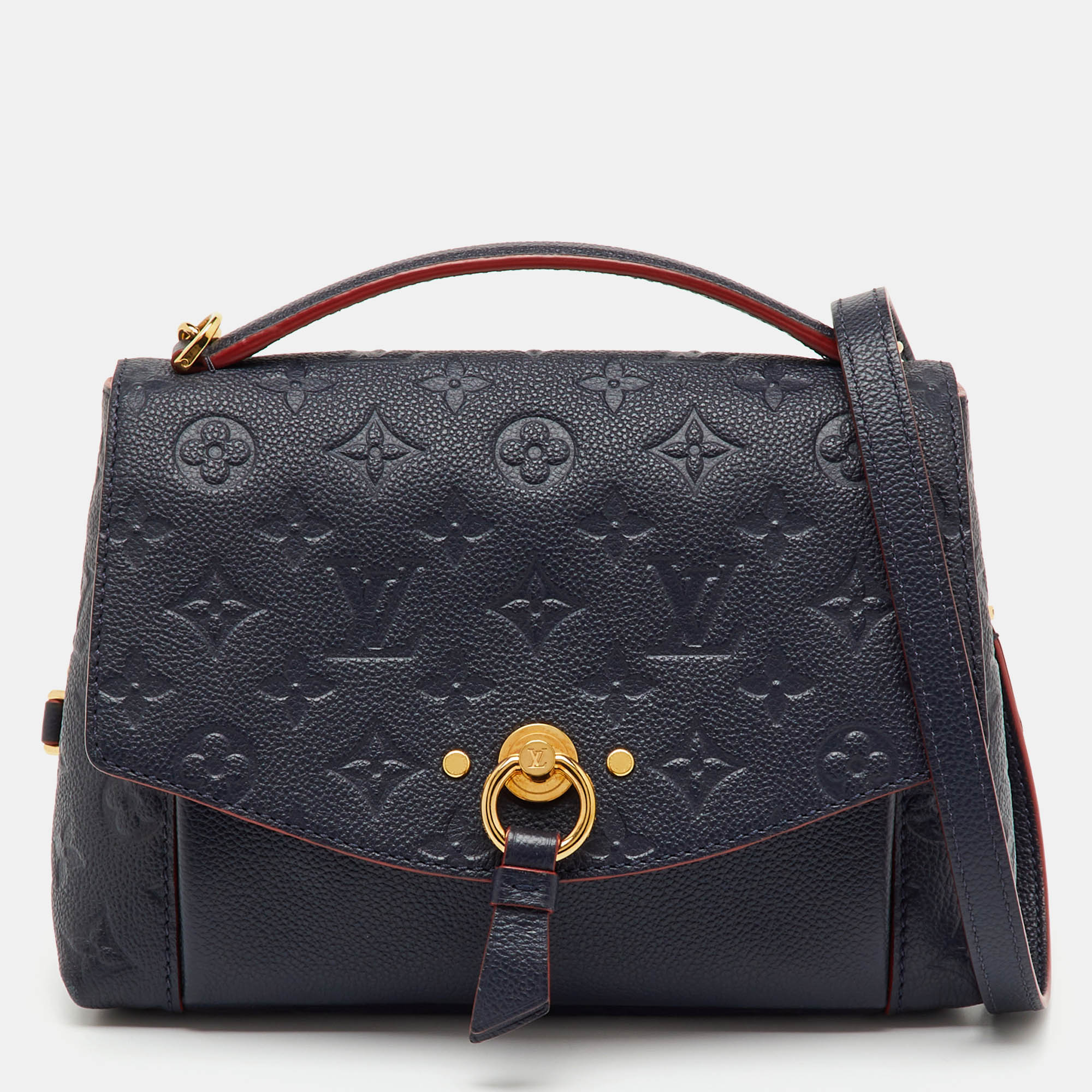 

Louis Vuitton Bleu Infini Monogram Empreinte Leather BB Blanche Bag, Navy blue