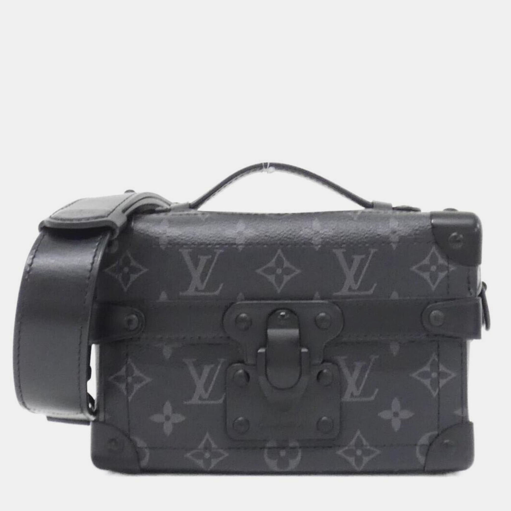

Louis Vuitton Soul Trunk Monogram Eclipse Canvas Shoulder Bag, Black