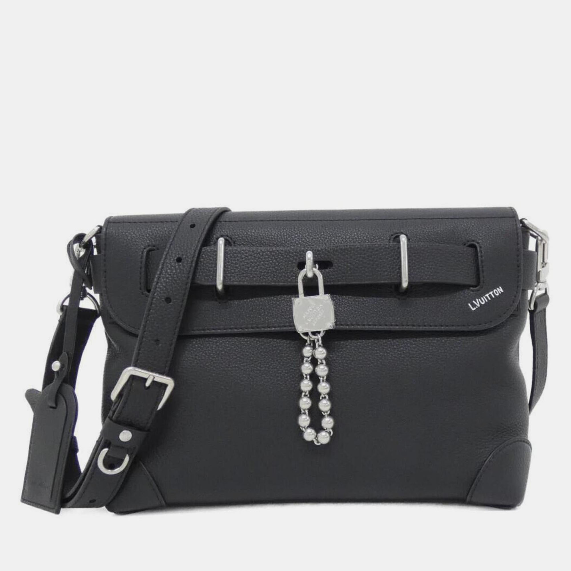 

Louis Vuitton Steamer Canvas Crossbody Bag, Black