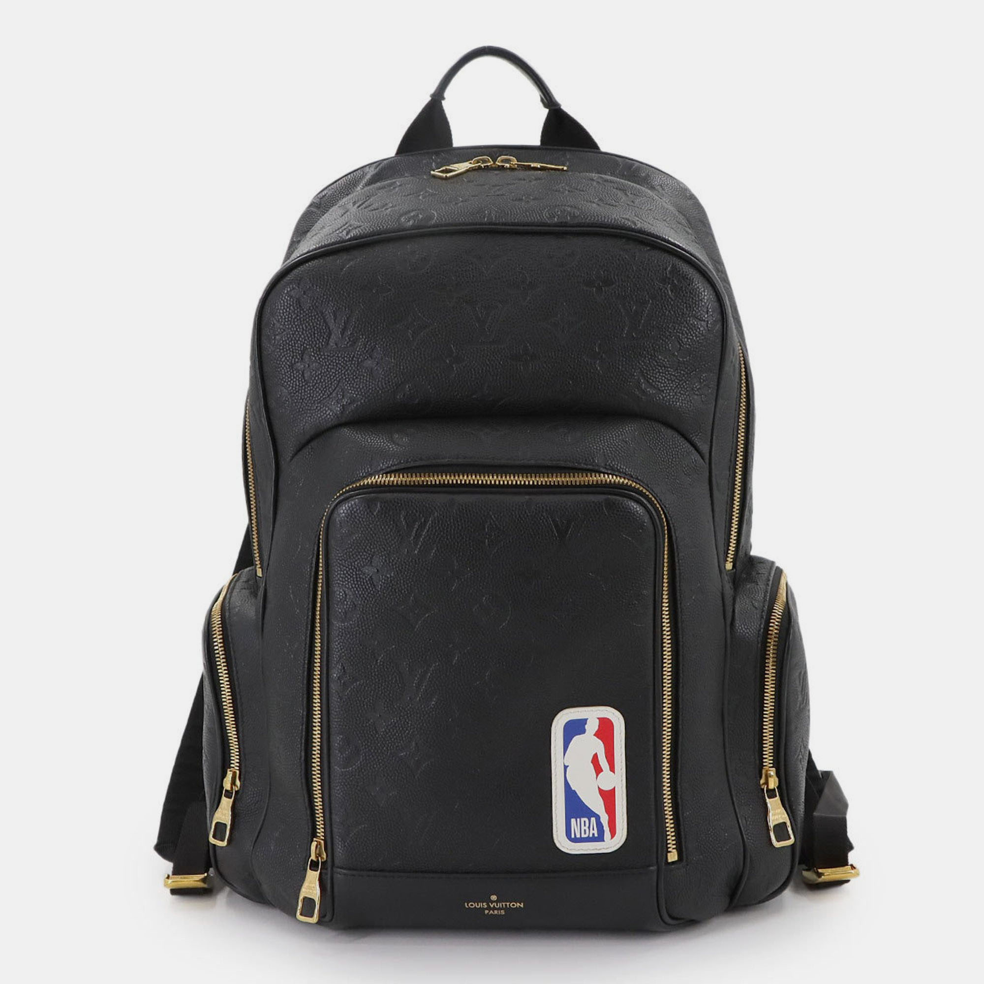 Pre-owned Louis Vuitton Lvxnba Basketball Backpack Monogram Empreinte Leather Black Backpack