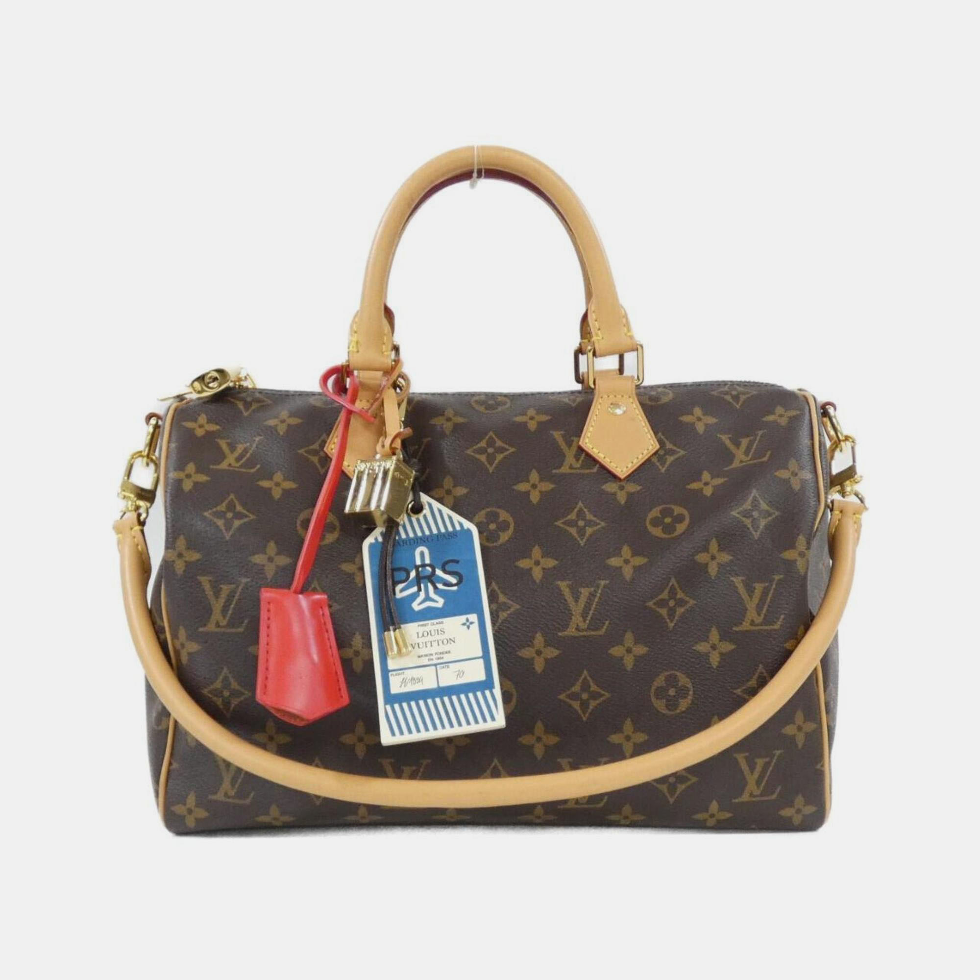 

Louis Vuitton Monogram Speedy Bandouliere 30 Brown Monogram Coated Canvas Boston Bag