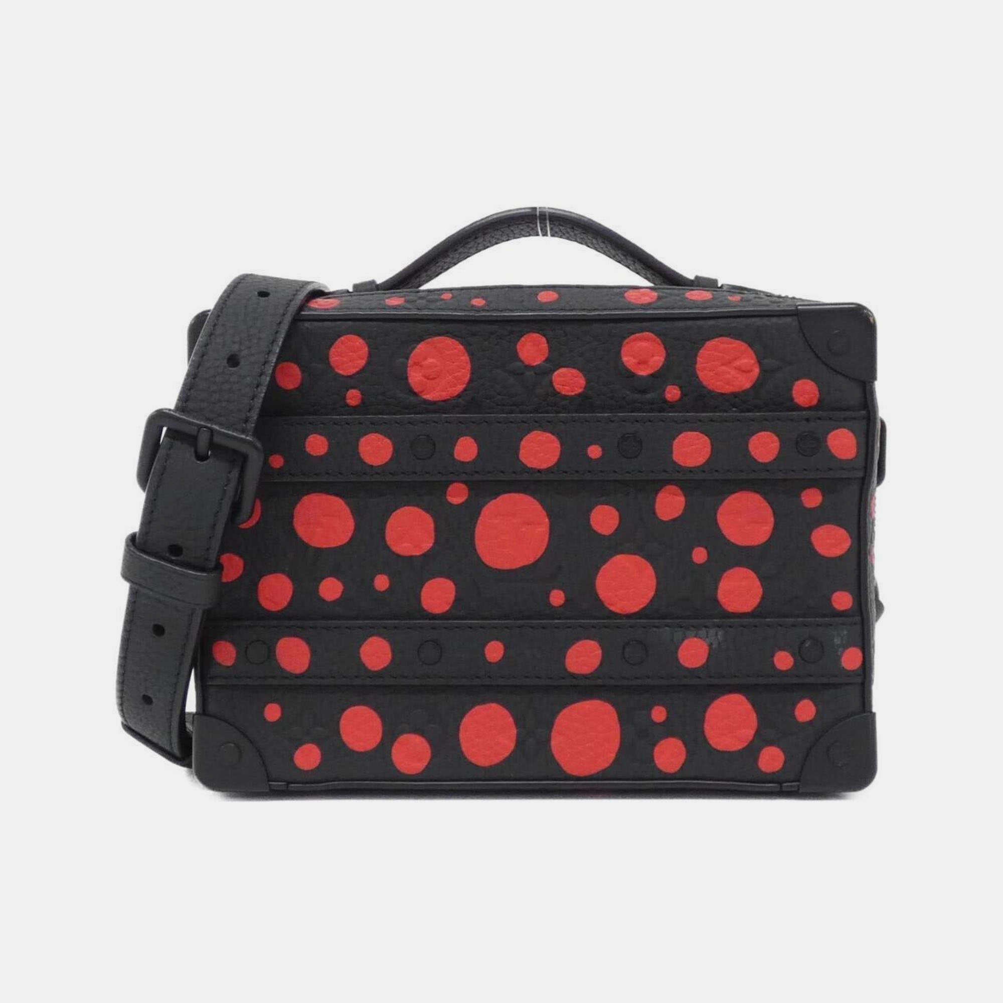 

Louis Vuitton LV x YK Monogram Soft Trunk Taurillon Leather Shoulder Bag, Black