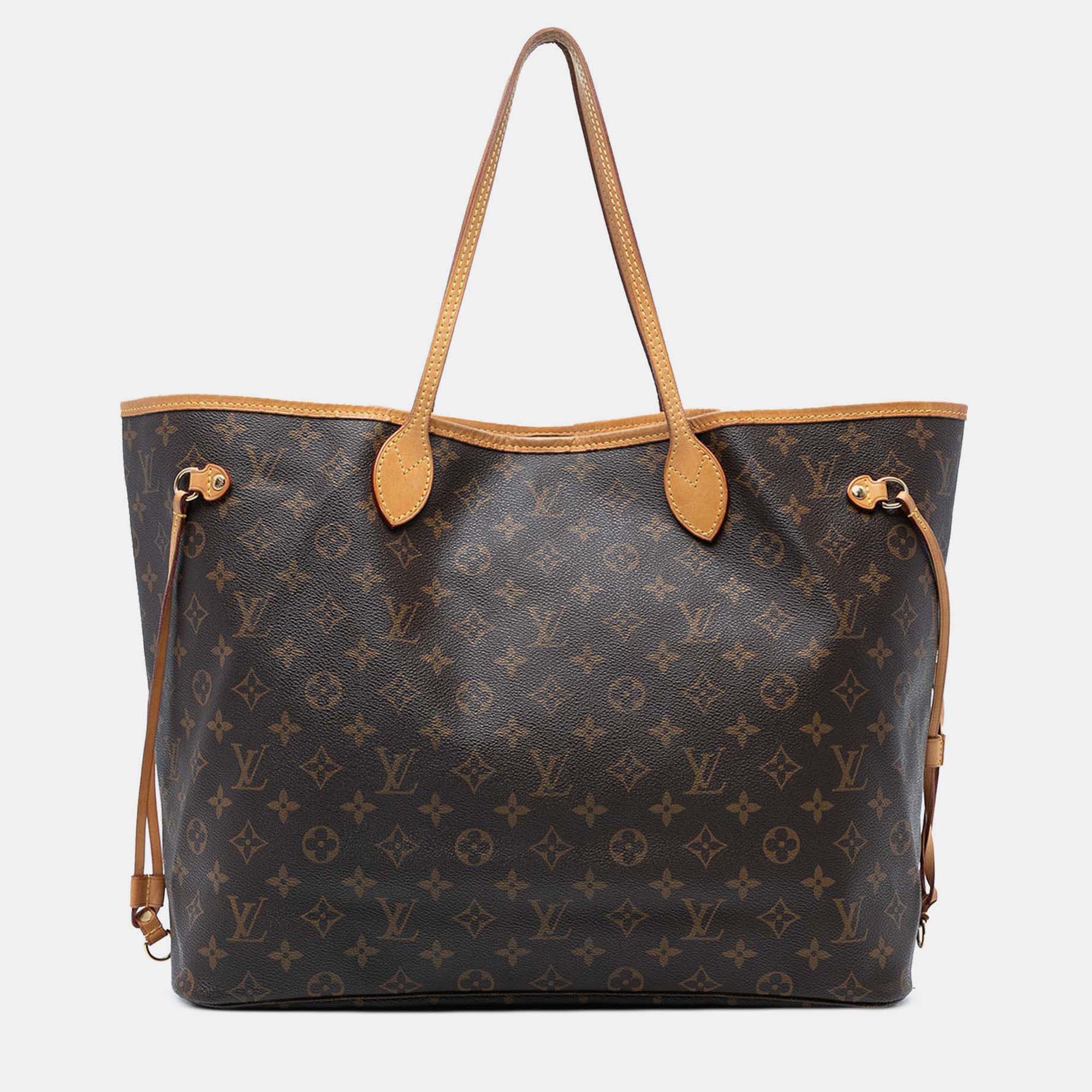 

Louis Vuitton Brown Monogram Neverfull GM