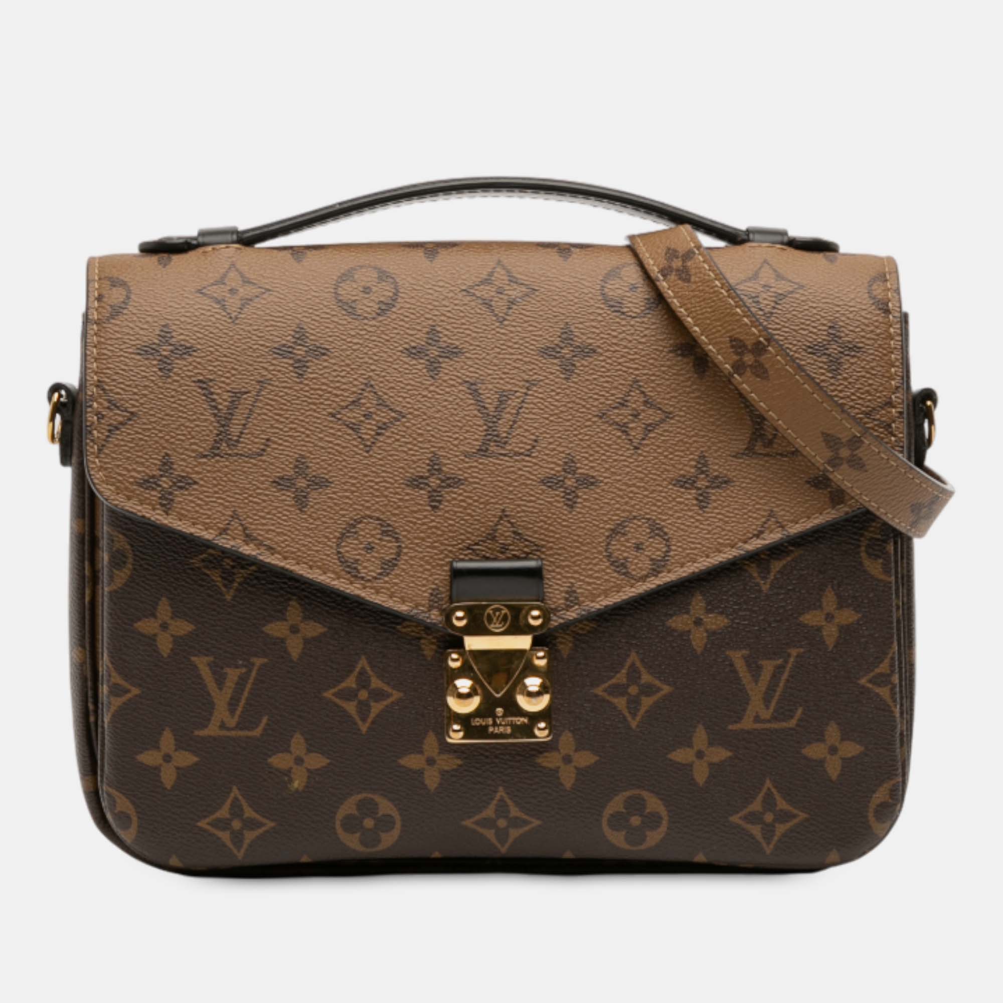

Louis Vuitton Brown Monogram Reverse Pochette Metis