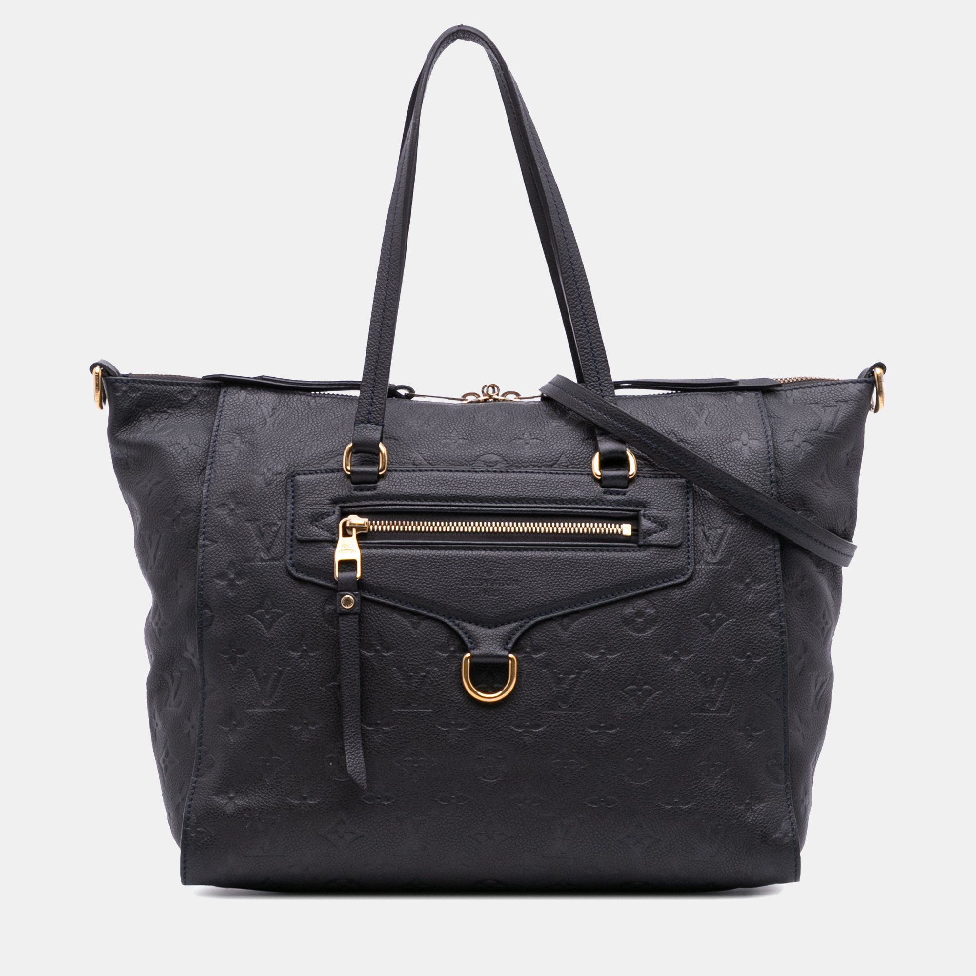 

Louis Vuitton Lumineuse PM Monogram Empreinte Leather Tote Bag, Navy blue
