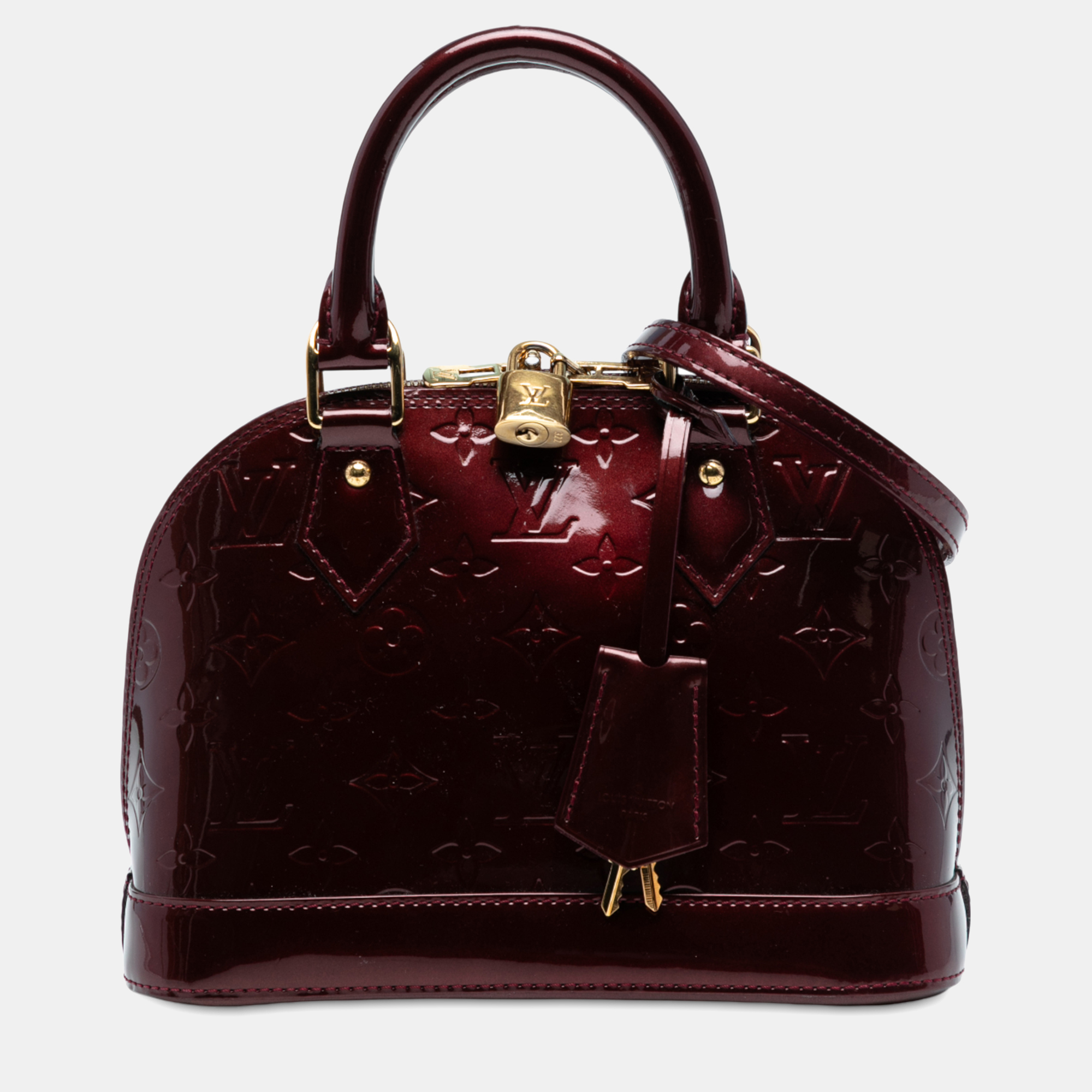 

Louis Vuitton Red Monogram Vernis Alma BB