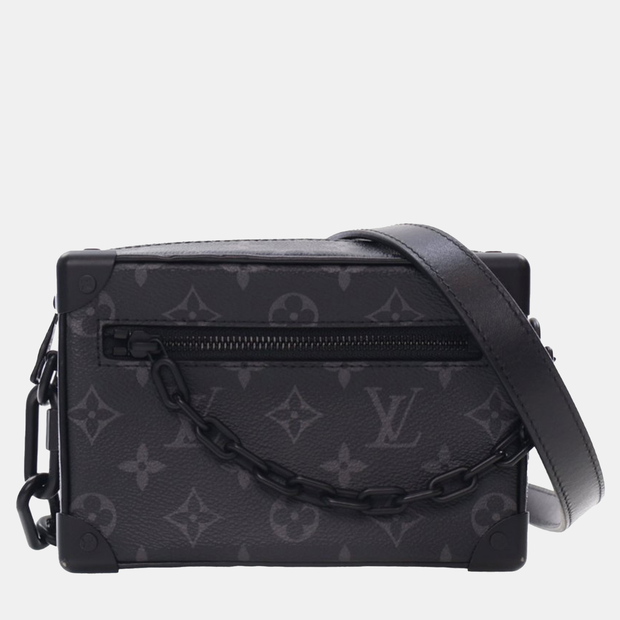 LOUIS VUITTON Pre-owned Black Monogram Eclipse Soft Trunk Wallet Crossbody