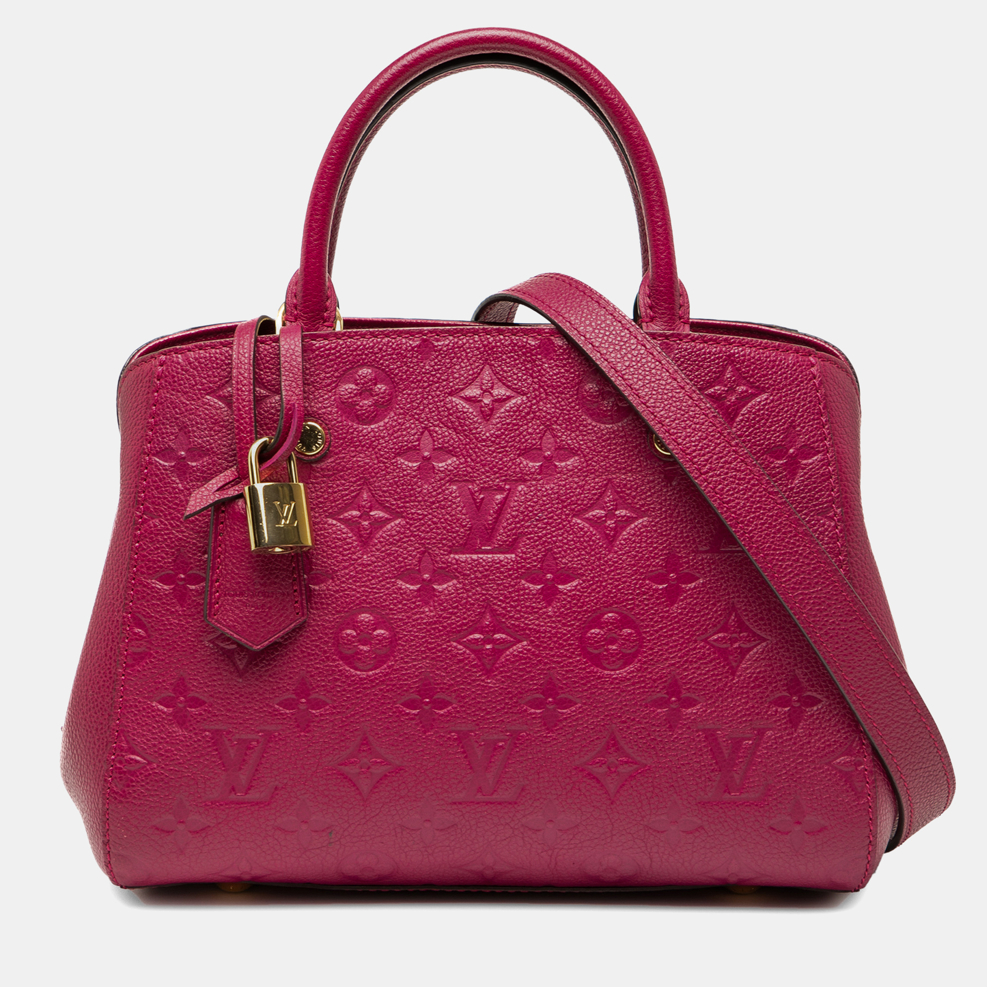 Pre-owned Louis Vuitton Purple Monogram Empreinte Montaigne Bb