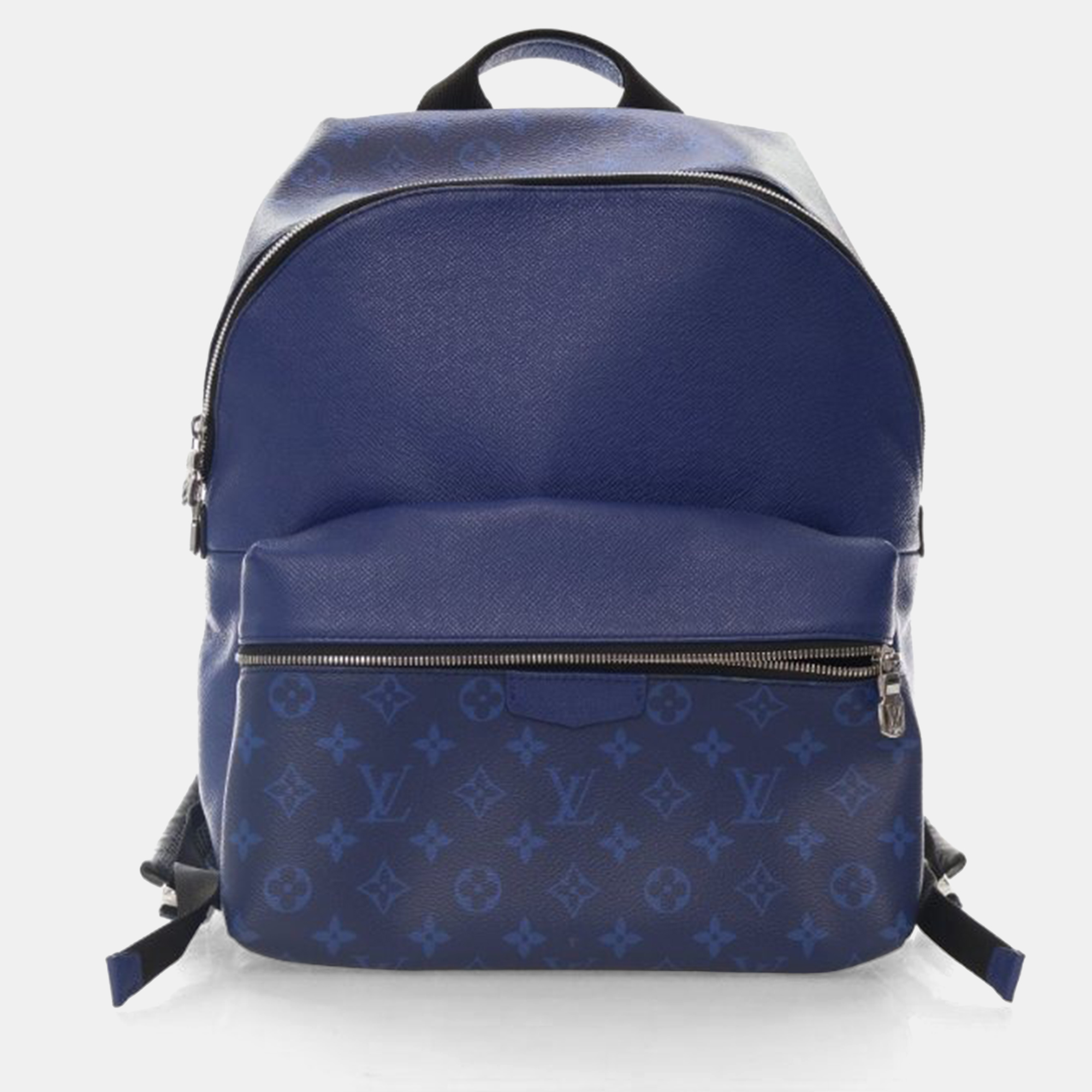 Pre-owned Louis Vuitton Monogram Discovery Backpack In Blue