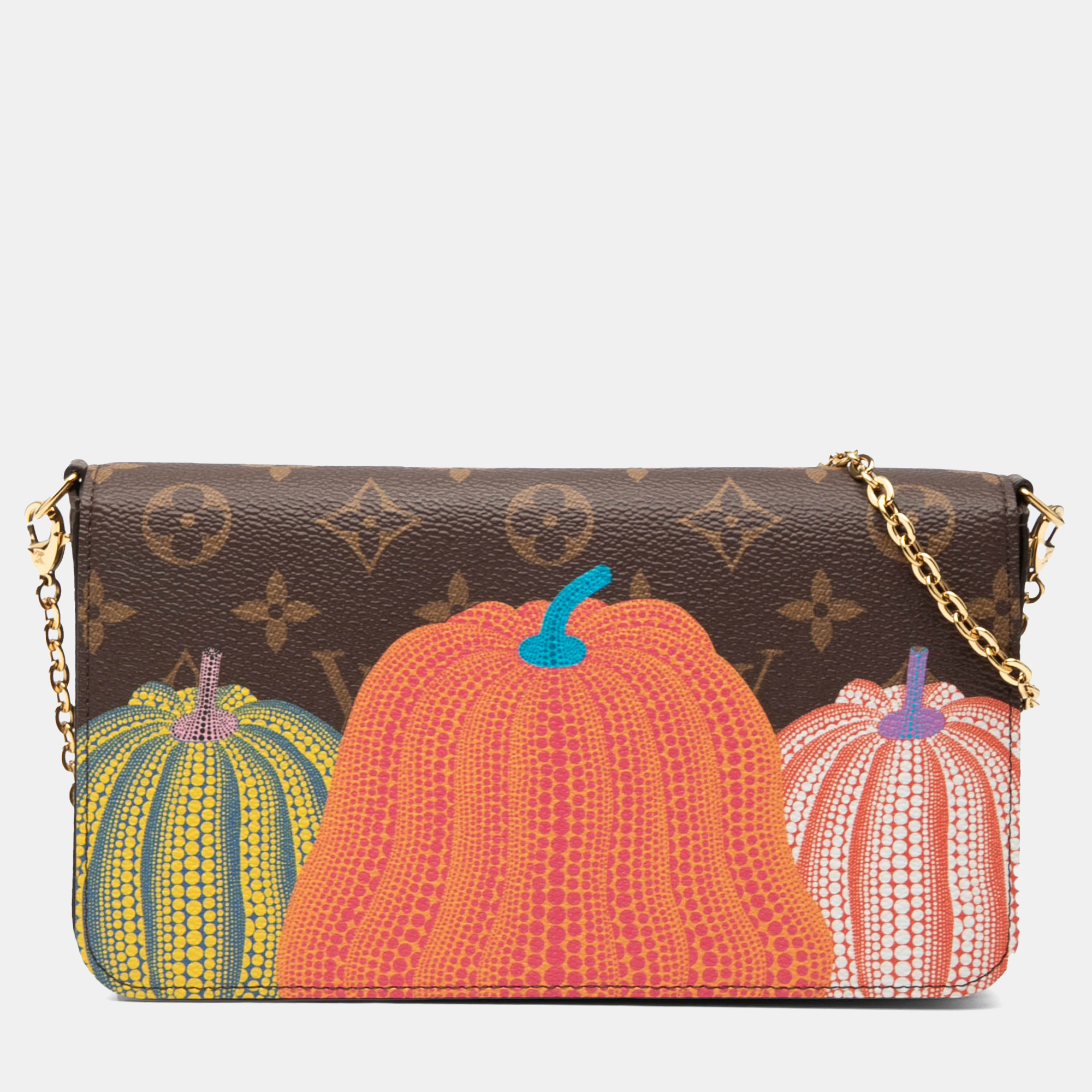 

Louis Vuitton Brown Yayoi Kusama Monogram Pumpkins Pochette Felicie