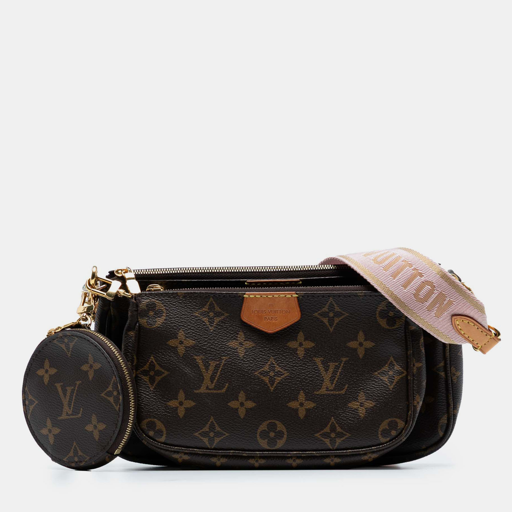 

Louis Vuitton Multi Pochette Accessoires Monogram Canvas Crossbody Bag, Brown