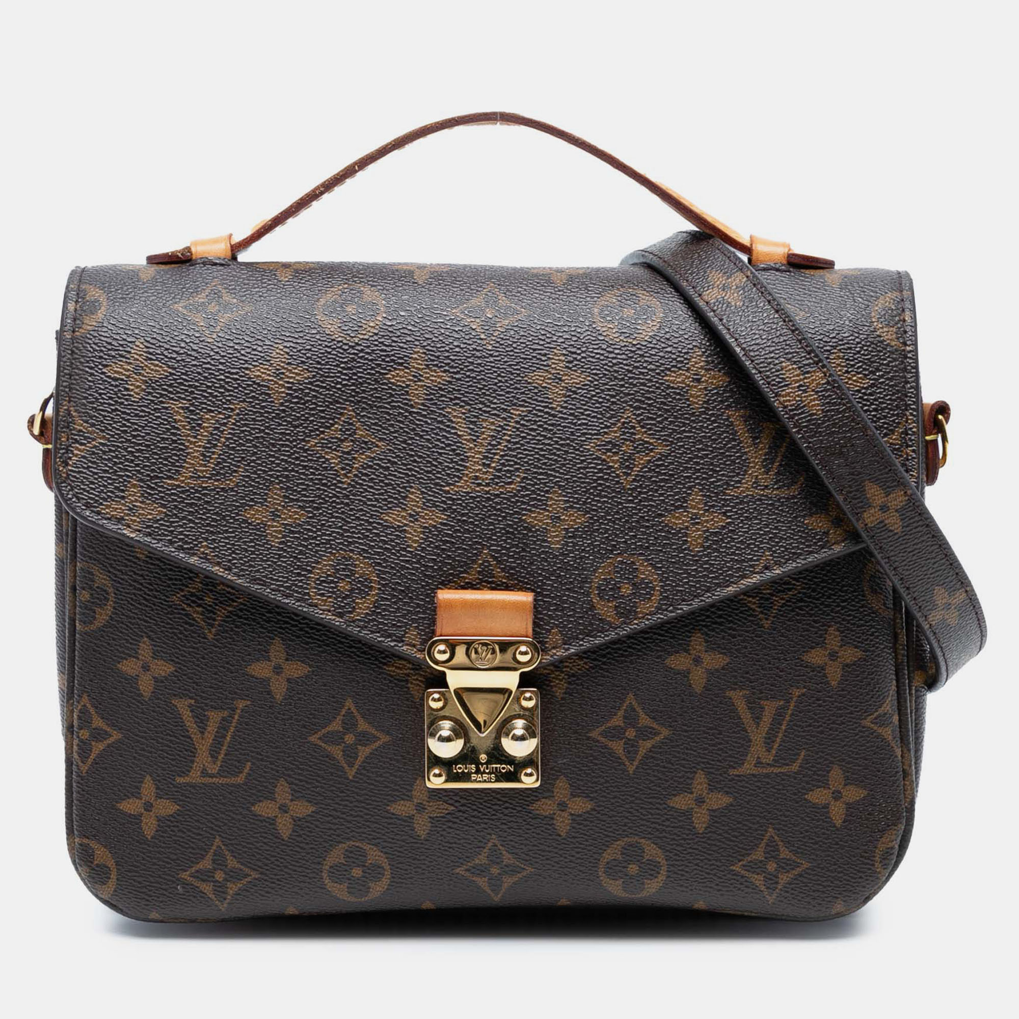 

Louis Vuitton Brown Monogram Pochette Metis