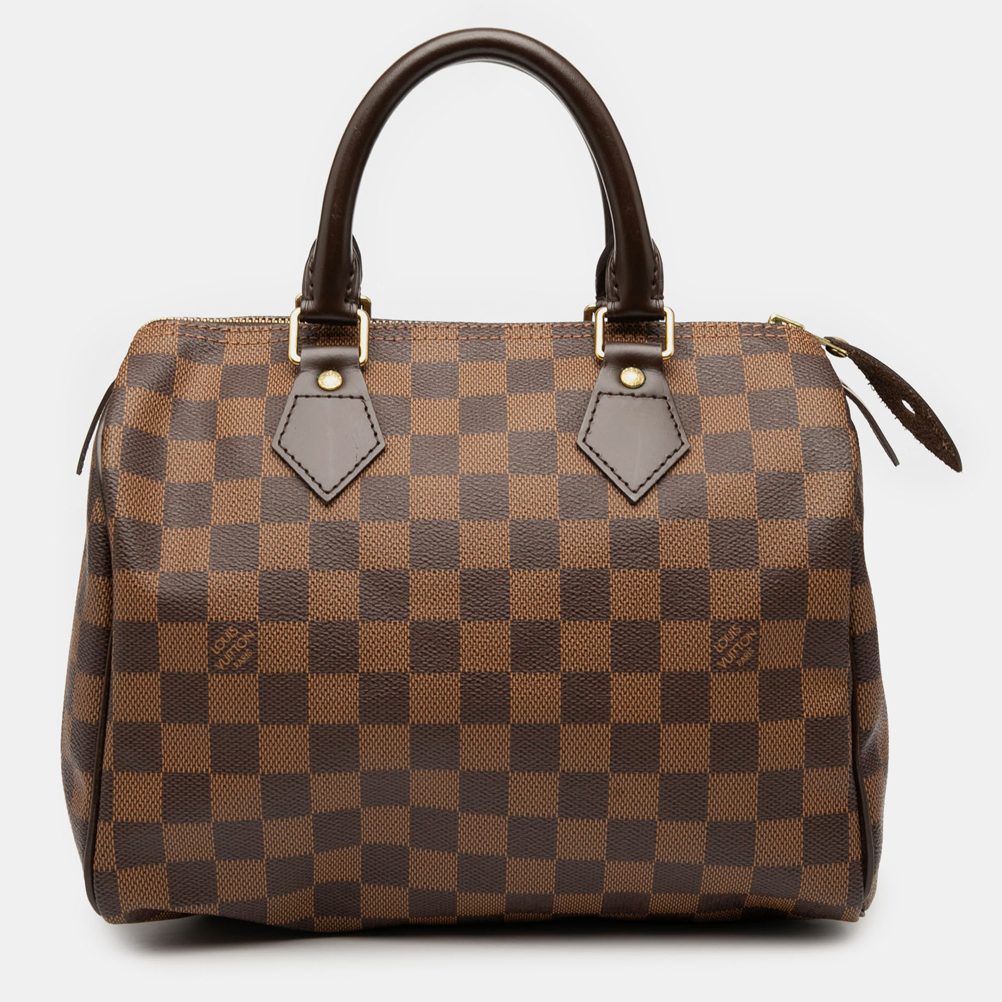 

Louis Vuitton Speedy 25 Brown Damier Ebene Coated Canvas Top Handle Bag