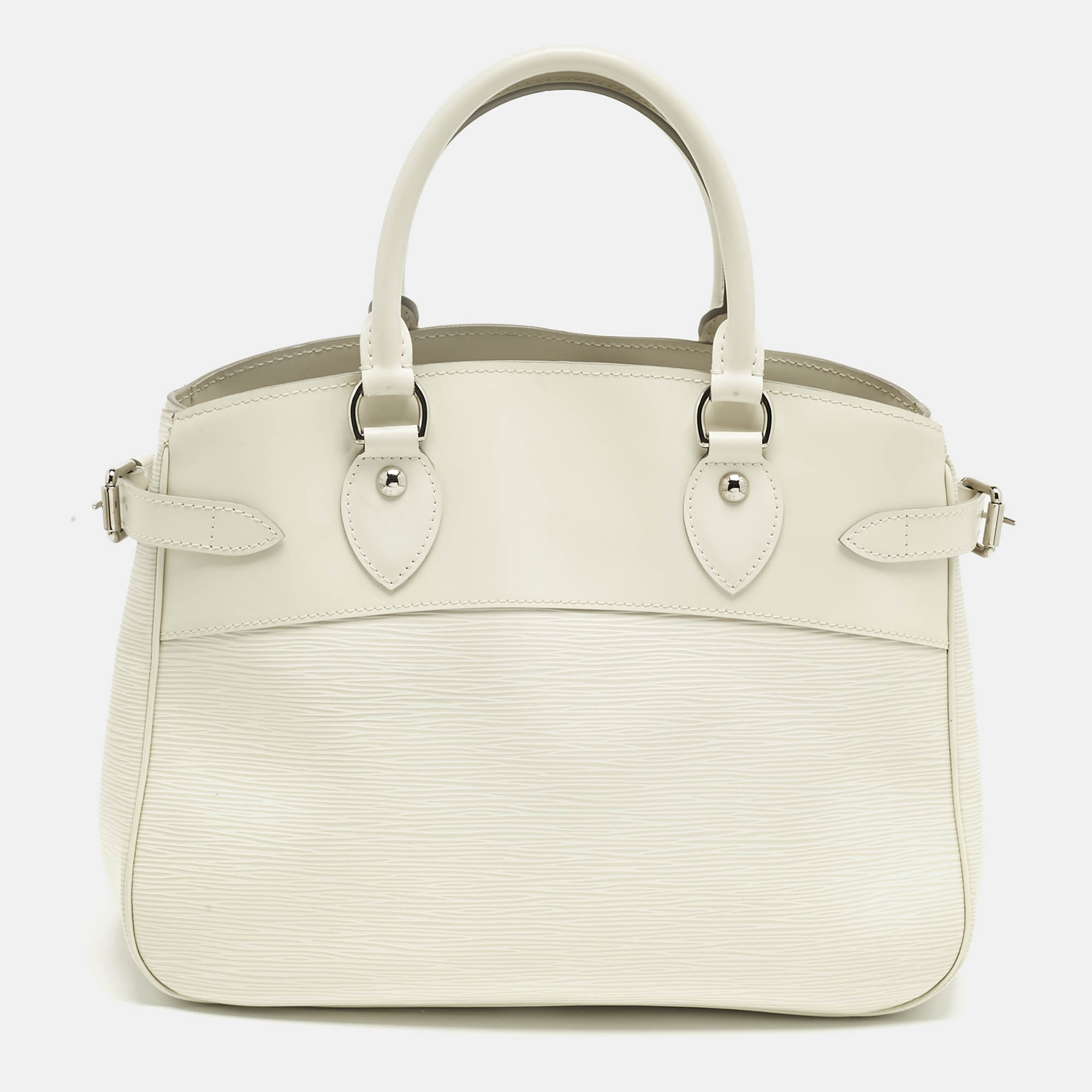 

Louis Vuitton Ivory Epi Leather Passy PM Bag, White