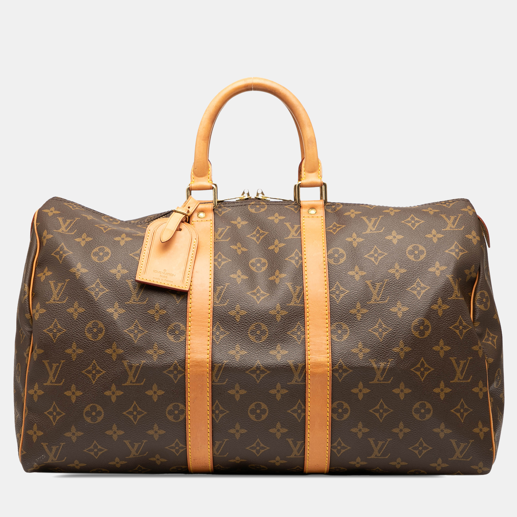 

Louis Vuitton Keepall 45 Brown Monogram Canvas Duffel Bag