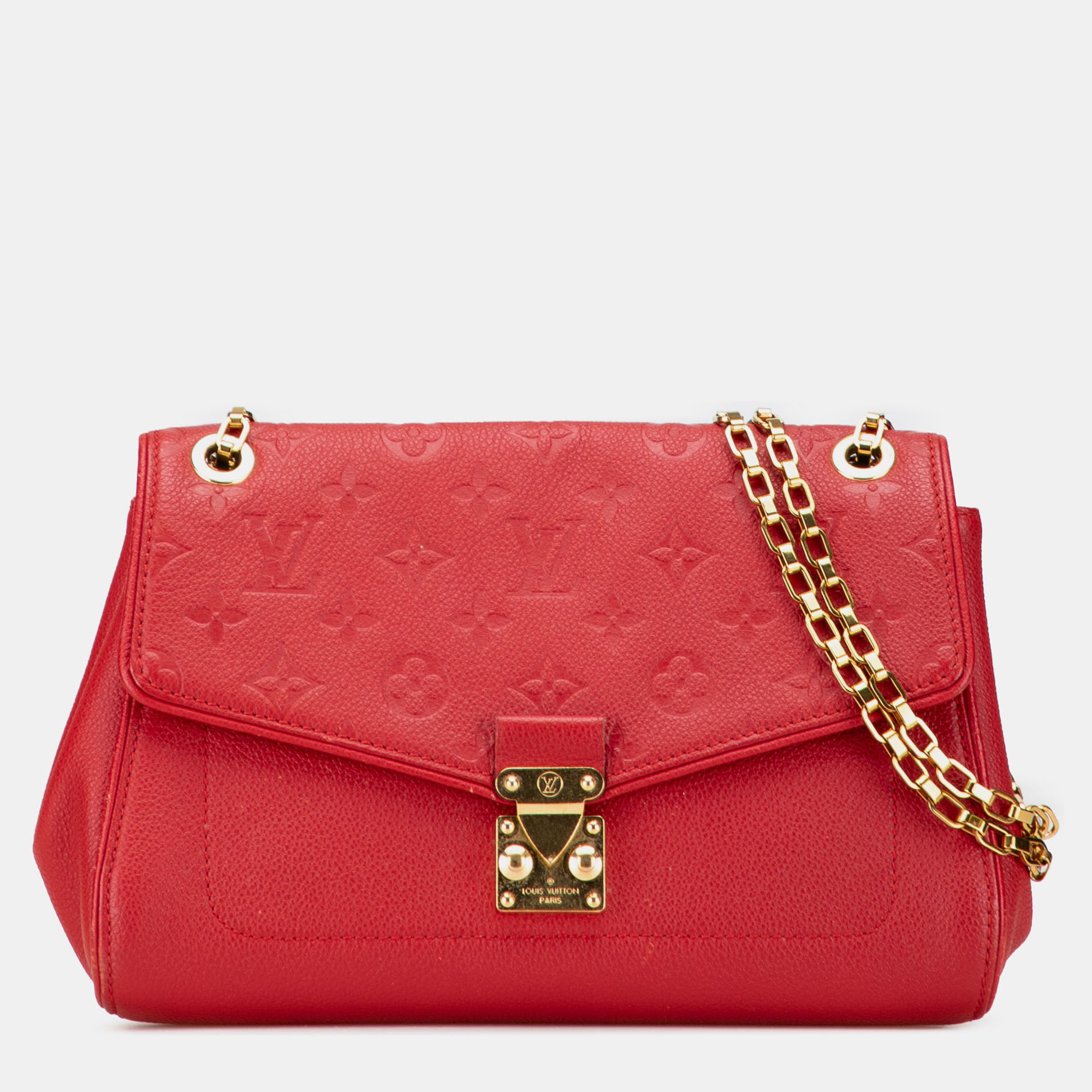

Louis Vuitton Red Monogram Empreinte Saint Germain PM