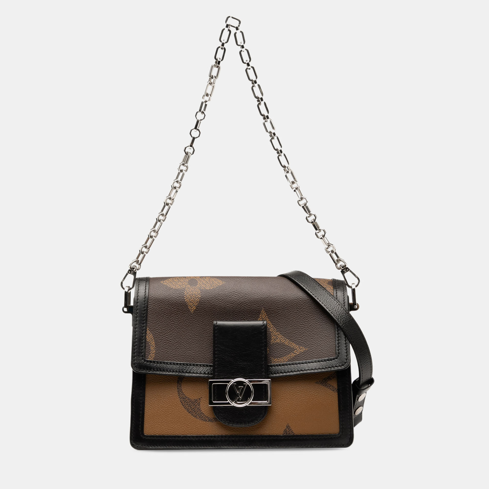 

Louis Vuitton Monogram Reverse Giant Dauphine MM Shoulder Bag, Brown