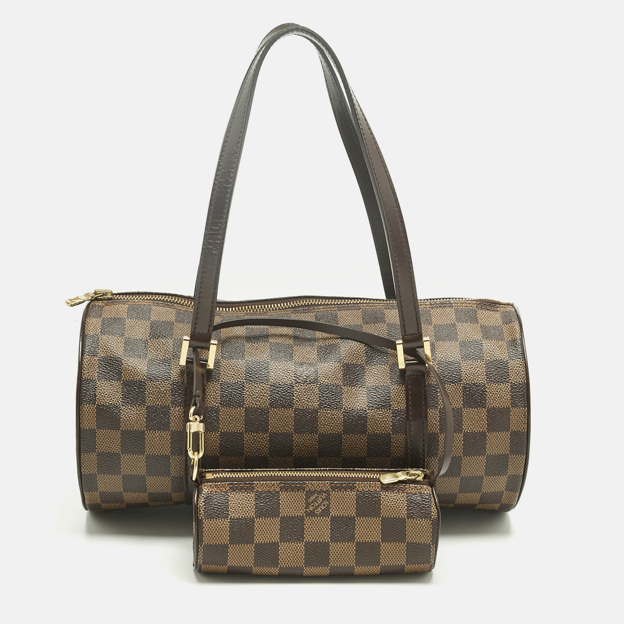 

Louis Vuitton Damier Ebene Canvas Papillon 30 Bag, Brown