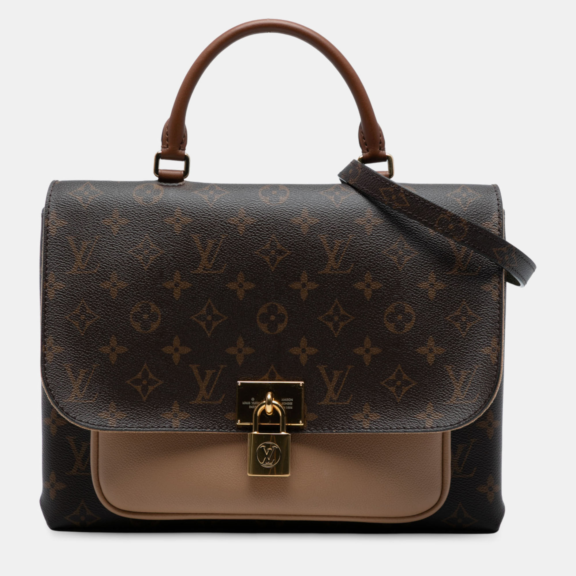 

Louis Vuitton Marignan Monogram Canvas Satchel Bag, Brown