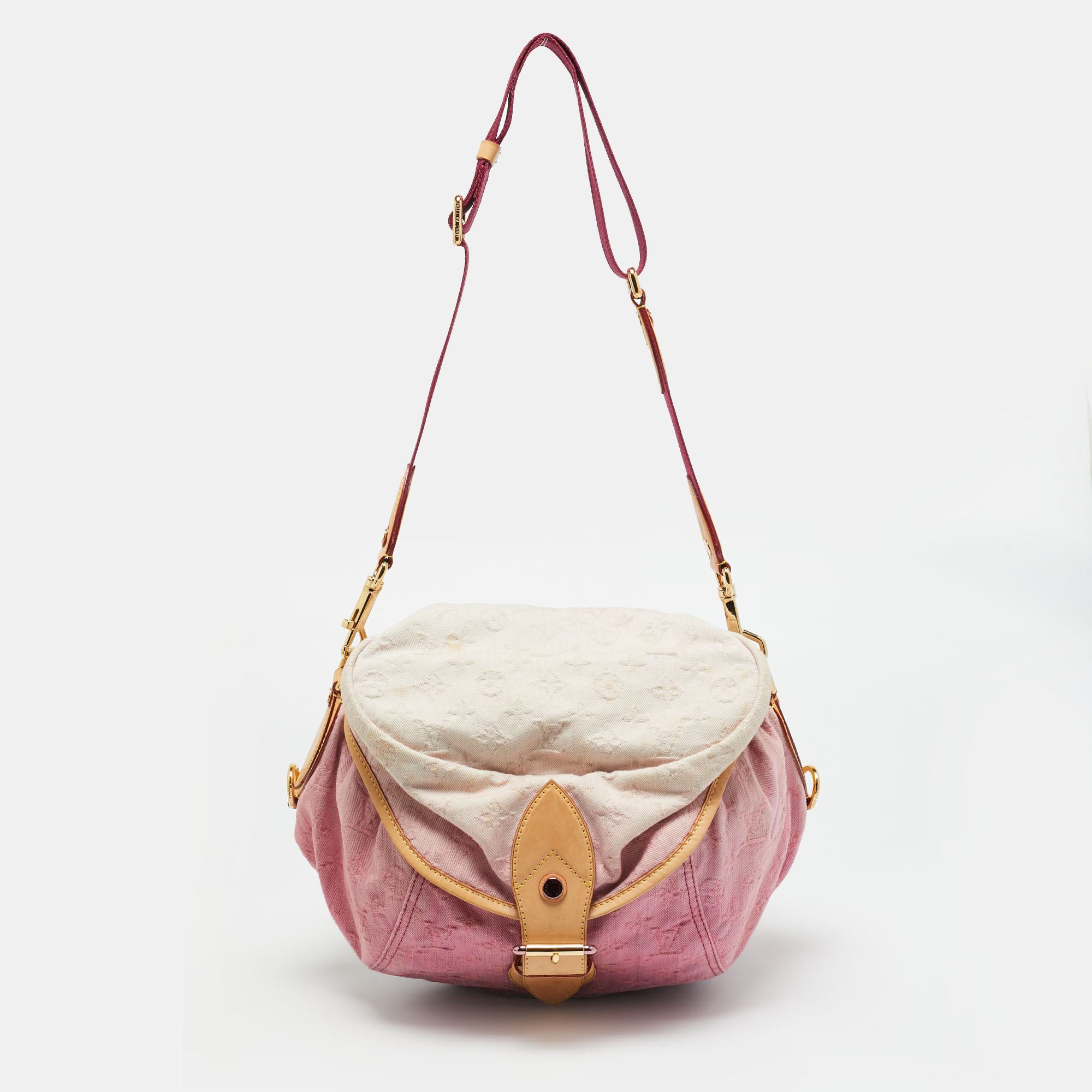 

Louis Vuitton Pink Washed Denim Monogram Limited Edition Sunshine Bag